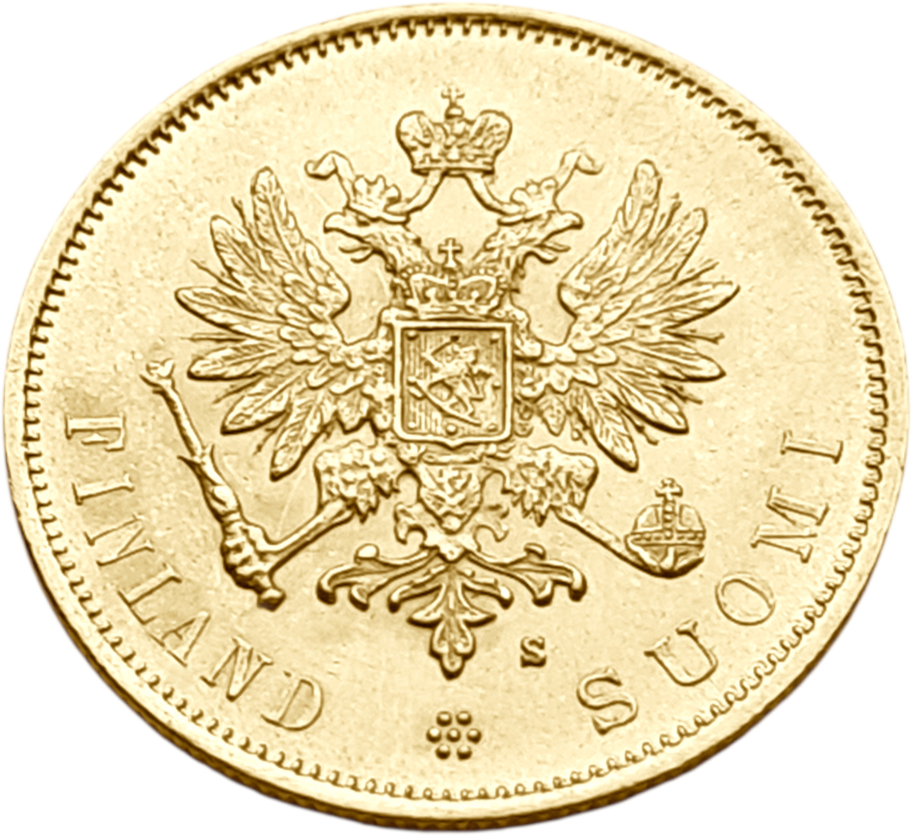 картинка Российская Империя. Финляндия. 10 Марок 1879 г. Золото. 3.2258 г*0.900 0.0933 oz. (S). от магазина Одежда+