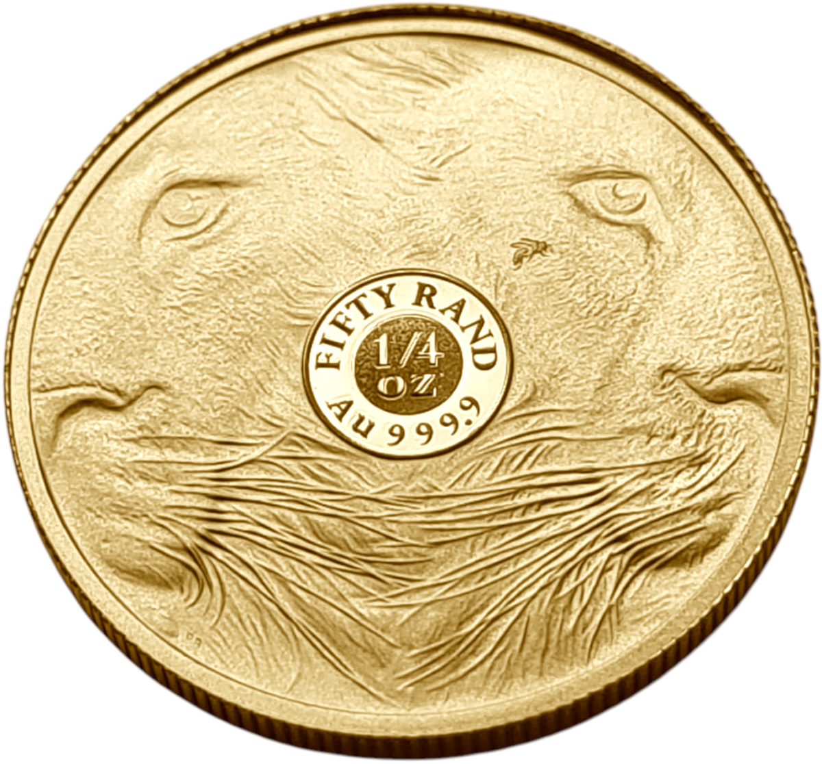 картинка ЮАР. 50 Рандов 2025 г. Золото. 7.777 г*0.9999 0.25 oz. Большая Пятерка! Лев! Коробка, Сертификат! от магазина Одежда+