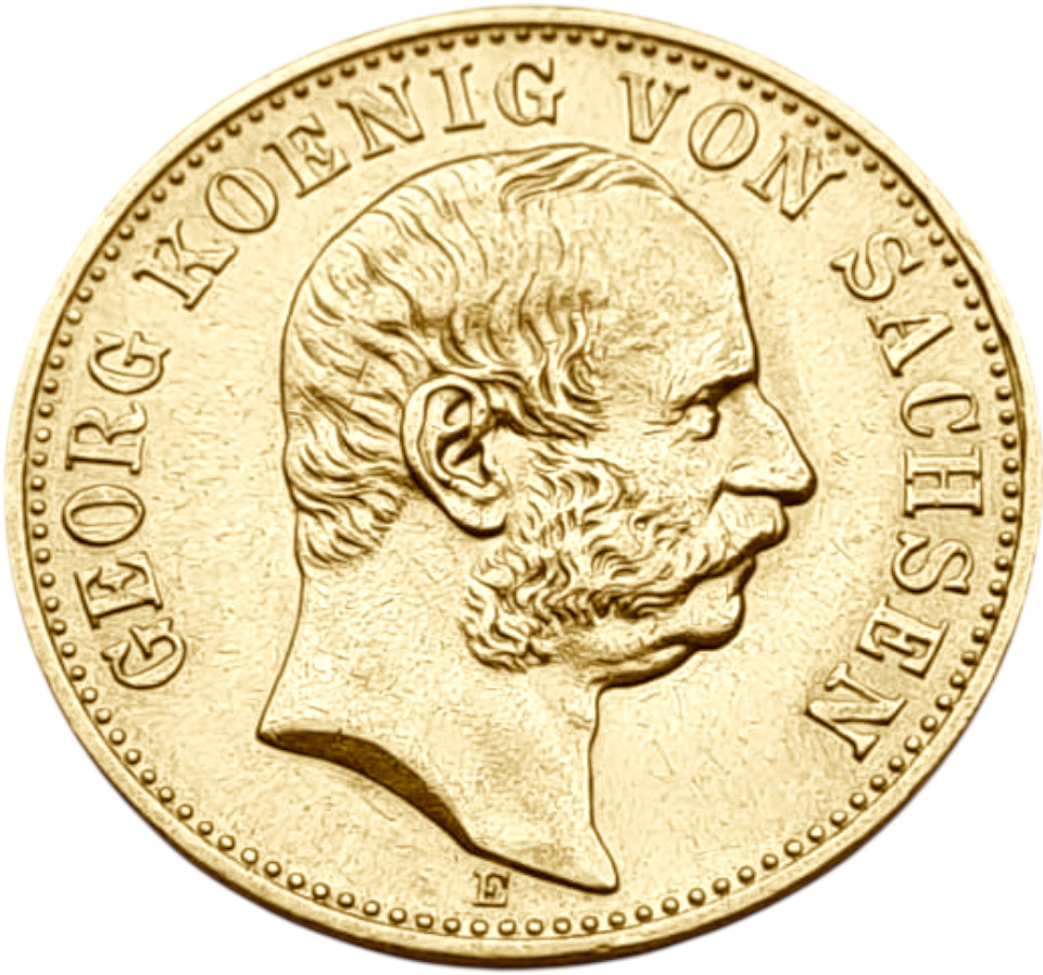 картинка Саксония. 10 Марок 1904 г. Золото. 3.982 г*0.900 0.1152 oz. Георг! от магазина Одежда+
