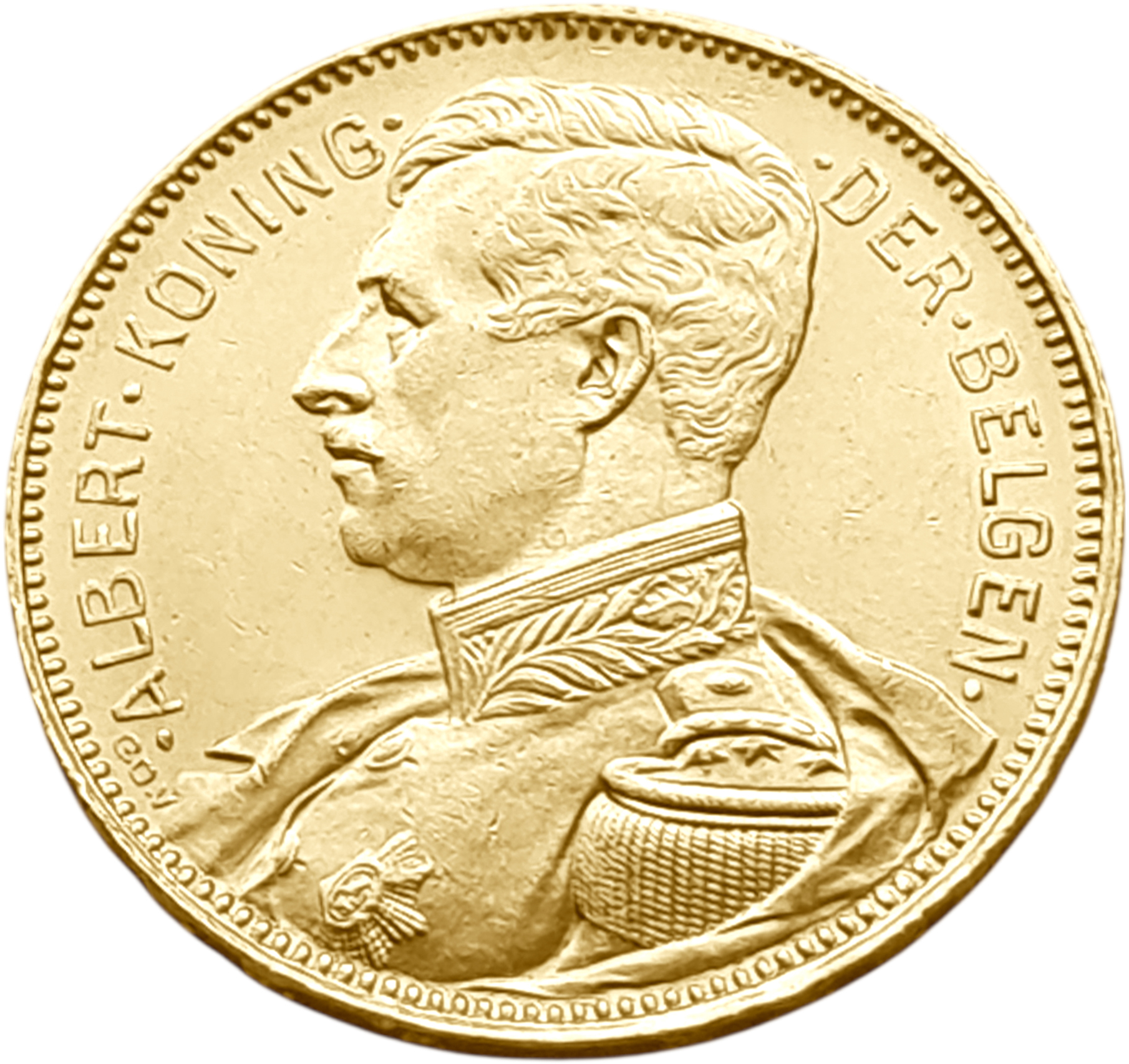 картинка Бельгия. 20 Франков 1914 г. Золото. 6.4516 г*0.900 0.1867 oz. от магазина Одежда+