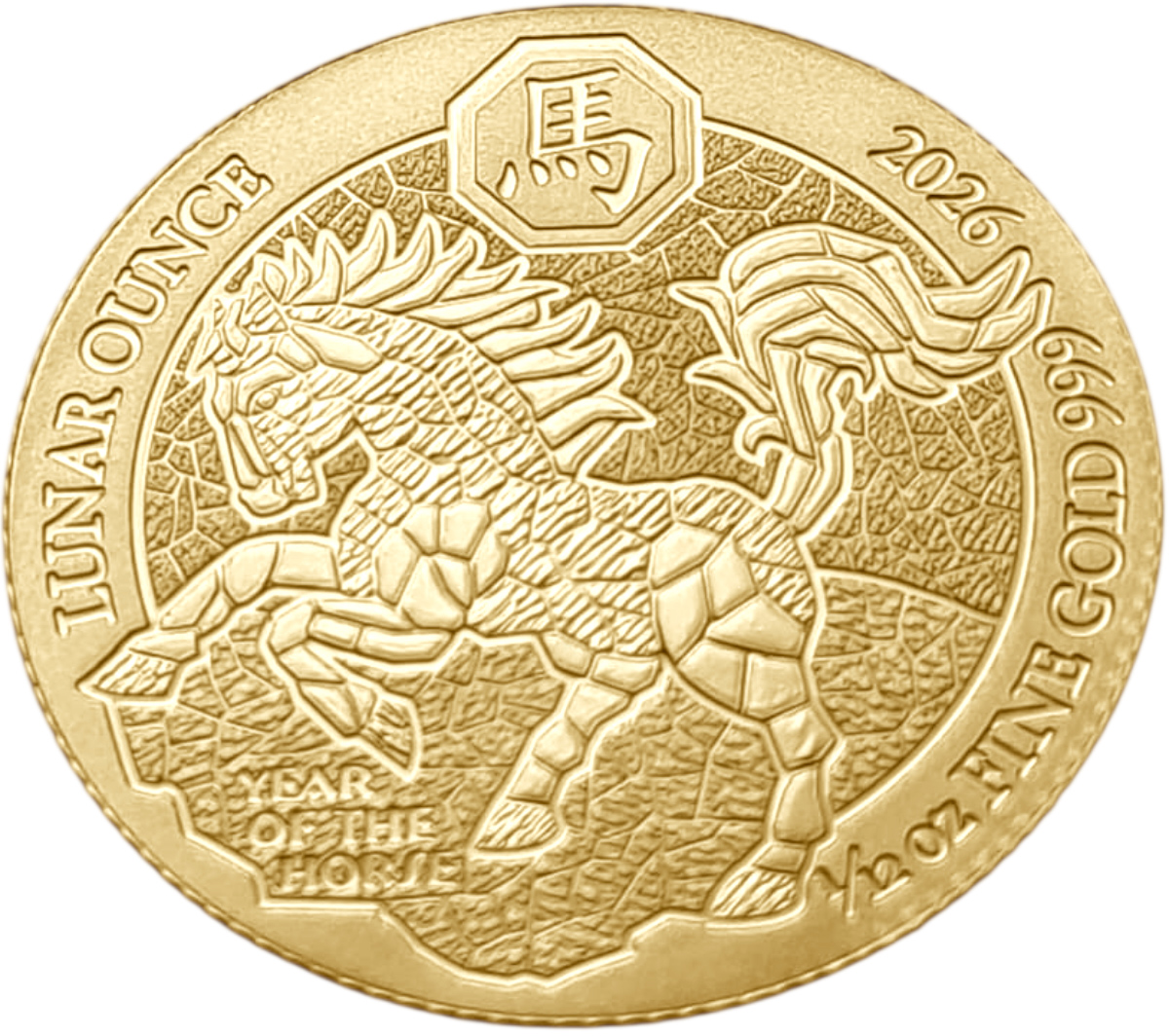 картинка Руанда. 100 Франков 2026 г. Золото. 2.59 г*0.999 0.0832 oz. Первая Монета 2026 года! Год Лошади! от магазина Одежда+