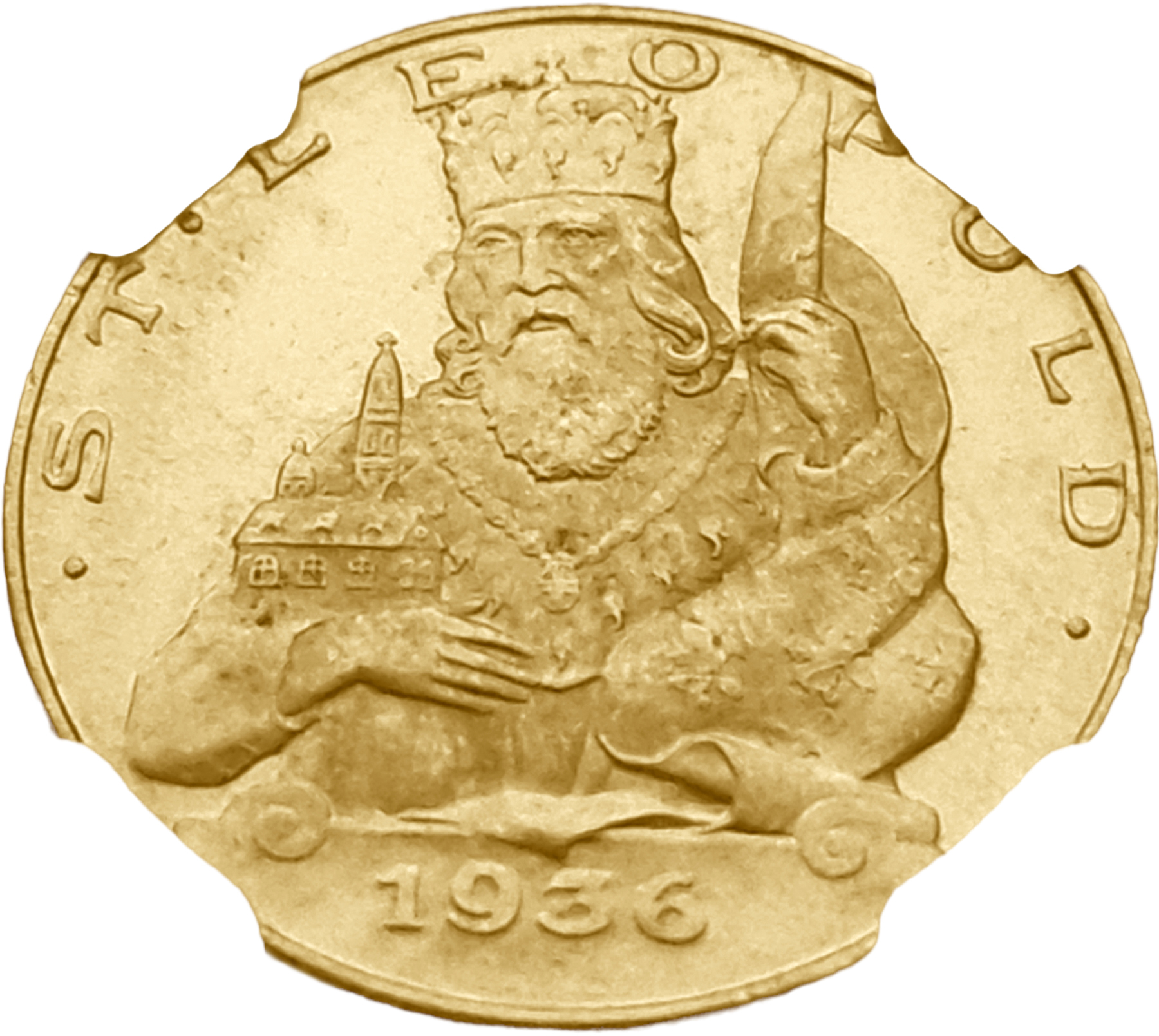 картинка Австрия. 25 шиллингов 1936 г. Золото. 5.881г*0.900 0.17 oz. СЛАБ NGC PL 64 CAMEO! от магазина Одежда+