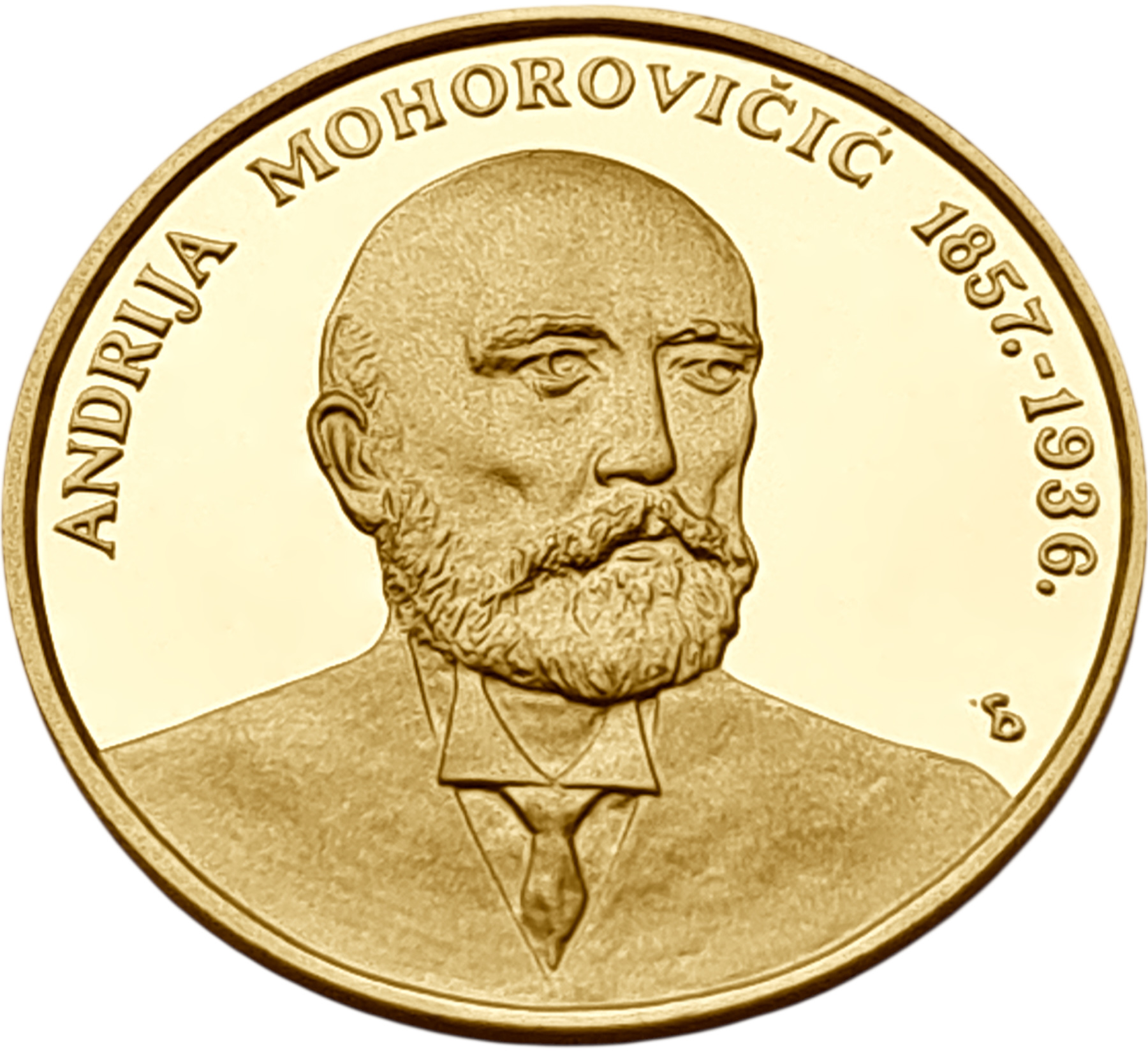 картинка Хорватия. 1000 Куна 2007 г. Золото. 7.0 г*0.986 0.2219 oz. Мохоровичич! от магазина Одежда+