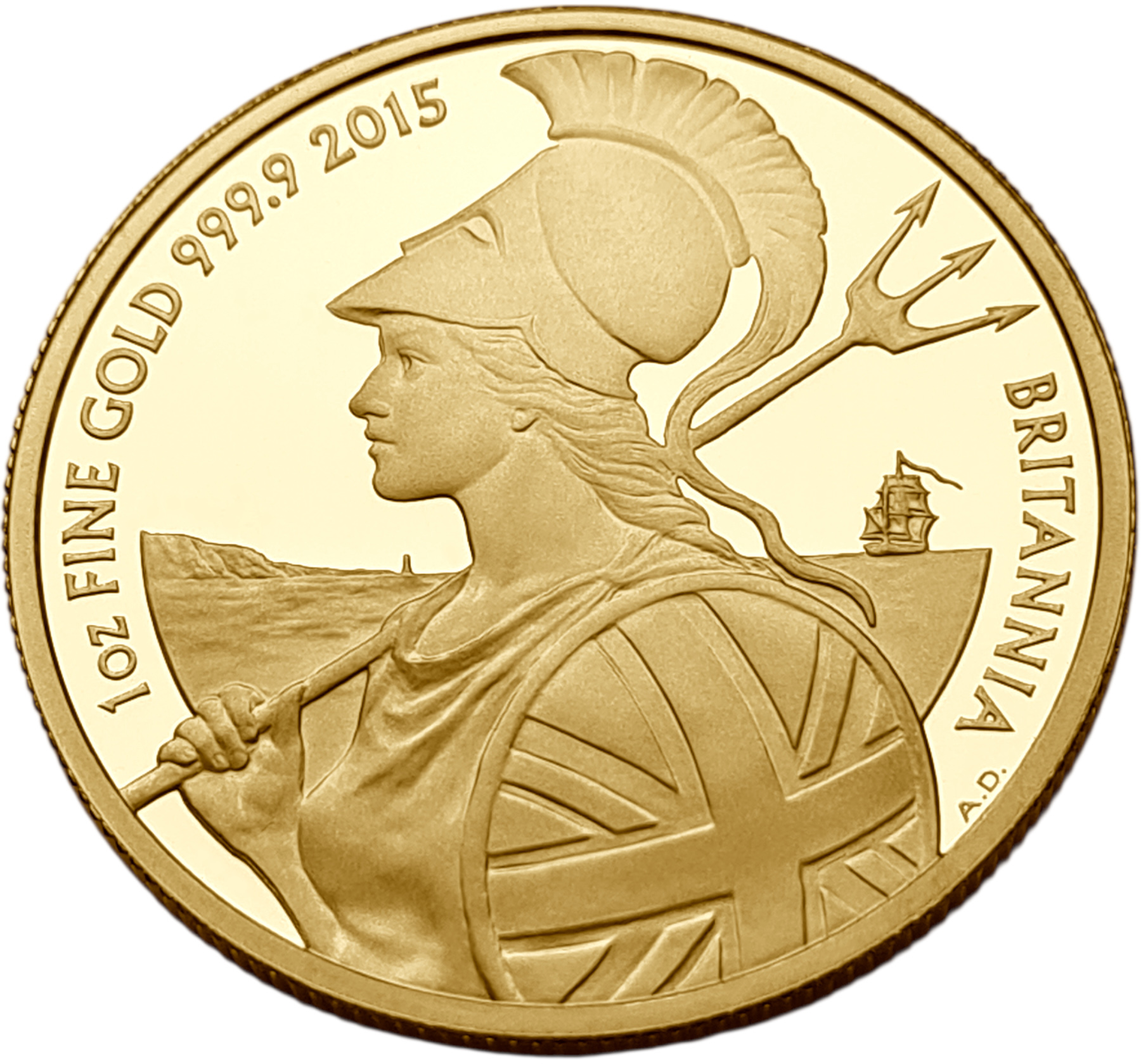 картинка Великобритания. 100 Фунтов 2015 г. Золото. 31.11 г*0.9999 1.0 oz. Пруф! ТИРАЖ 234 ЭКЗ! от магазина Одежда+