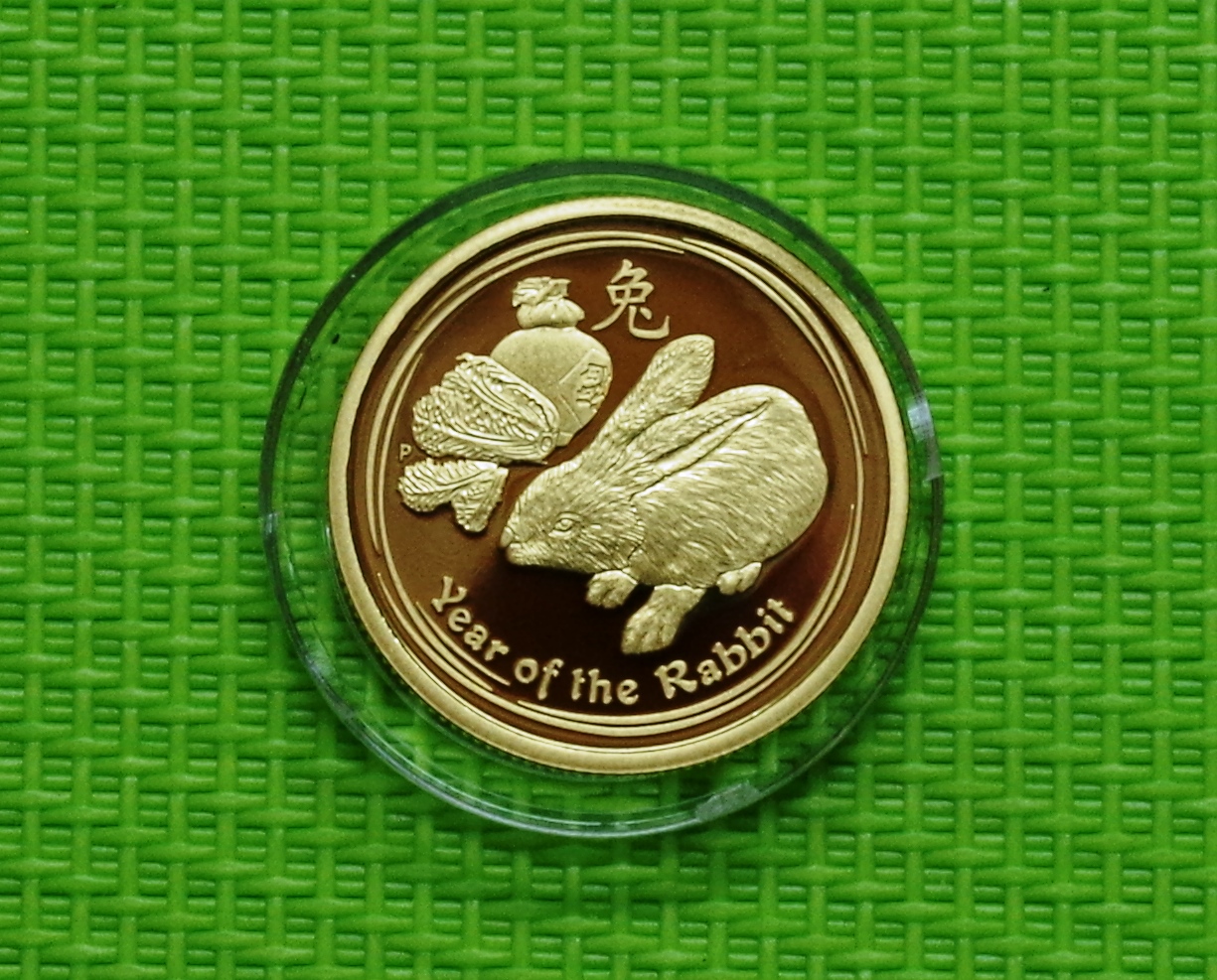 картинка 25 долларов Австралия 2011 год Кролика золото PROOF от магазина Одежда+