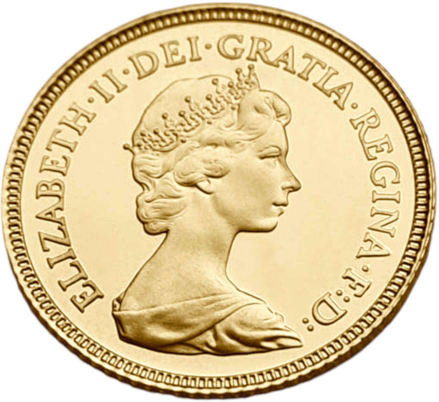 картинка Великобритания. 1/2 Соверена 1983 г. Золото. 3.99 г*0.9167 0.1176 oz. от магазина Одежда+