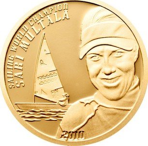 картинка 25 долларов. 2010 г. Островов Кука. Елизавета II. Сари Мултала. Au 4 г. от магазина Одежда+