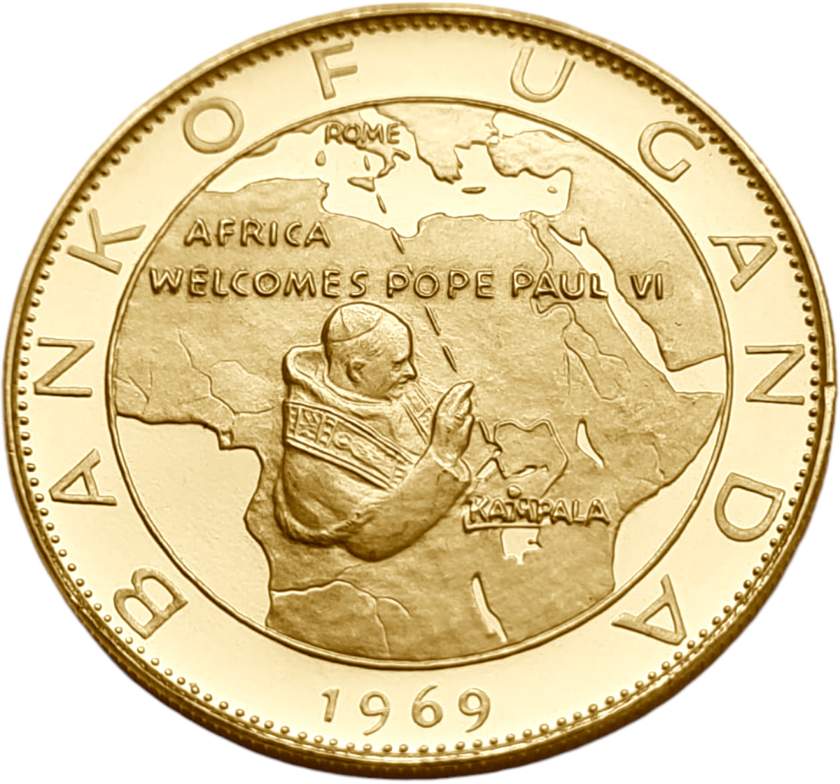 картинка Уганда. 100 Шиллингов 1969 г. Золото. 13.82 г*0.900 0.4 oz. от магазина Одежда+