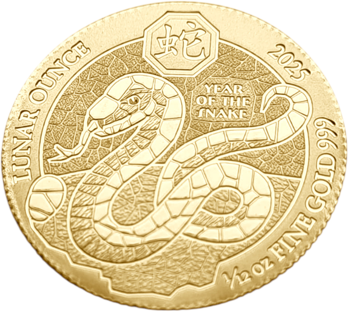 картинка Руанда. 100 Франков 2025 г. Золото. 2.59 г*0.999 0.0832 oz. Новейший Выпуск! Год Змеи! от магазина Одежда+