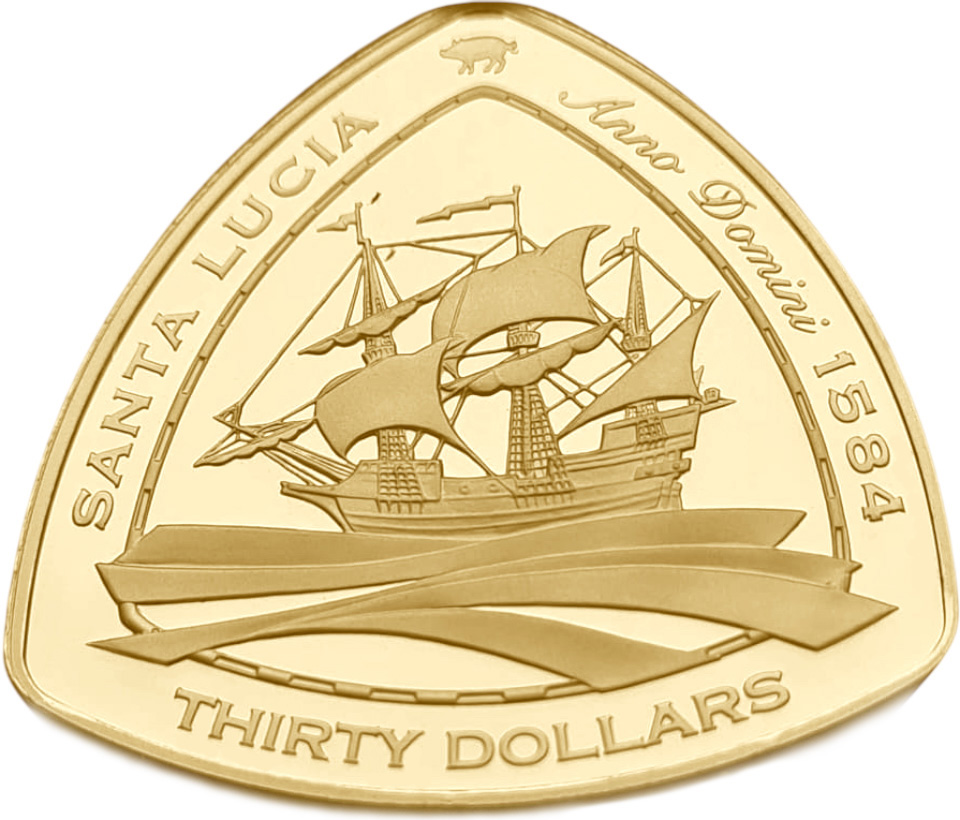 картинка Бермудские Острова. 30 Долларов 2007 г. Золото 31.489 г*0.999 1.0114 oz. СЛАБ NGC PF 69 ULTRA CAMEO! от магазина Одежда+