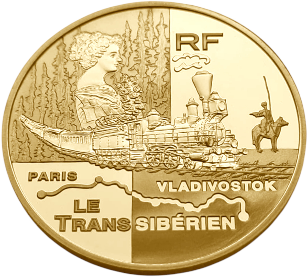картинка Франция. 20 Евро 2004г. Золото. 17 г*0.920 0.5028 oz. Транссиб! 299 ЭКЗ! Коробка и Сертификат! от магазина Одежда+