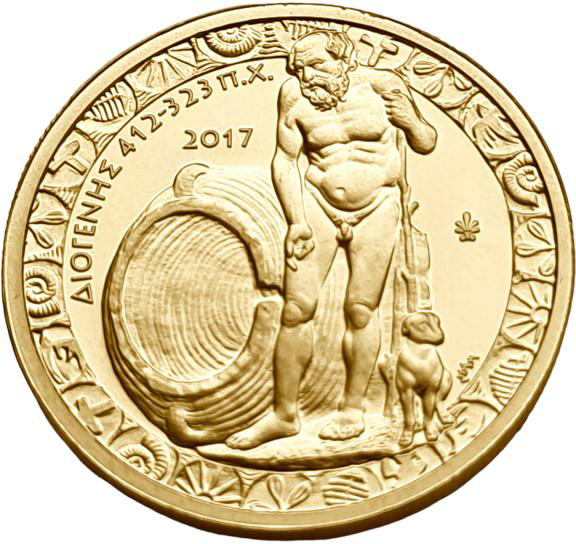 картинка Греция. 200 Евро 2017 г. Золото. 7,98 г*0.917 0,2355 oz. Диоген! ТИРАЖ 1000 ЭКЗ! от магазина Одежда+
