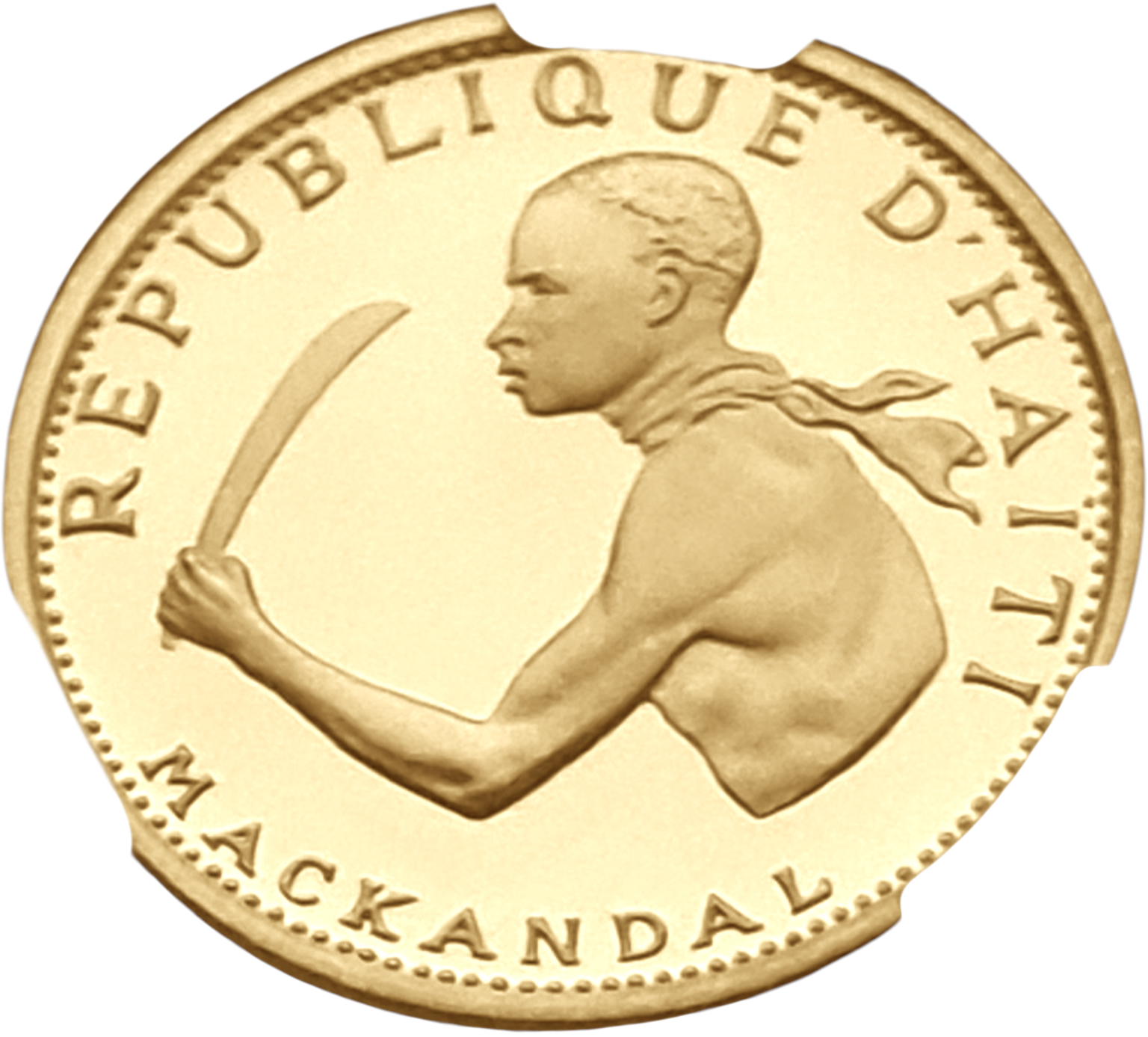 картинка Гаити. 20 Гурдов 1967 г. Золото. 3.95 г*0.900 0.1143 oz. СЛАБ CPRC PF 67 ULTRA CAMEO! от магазина Одежда+