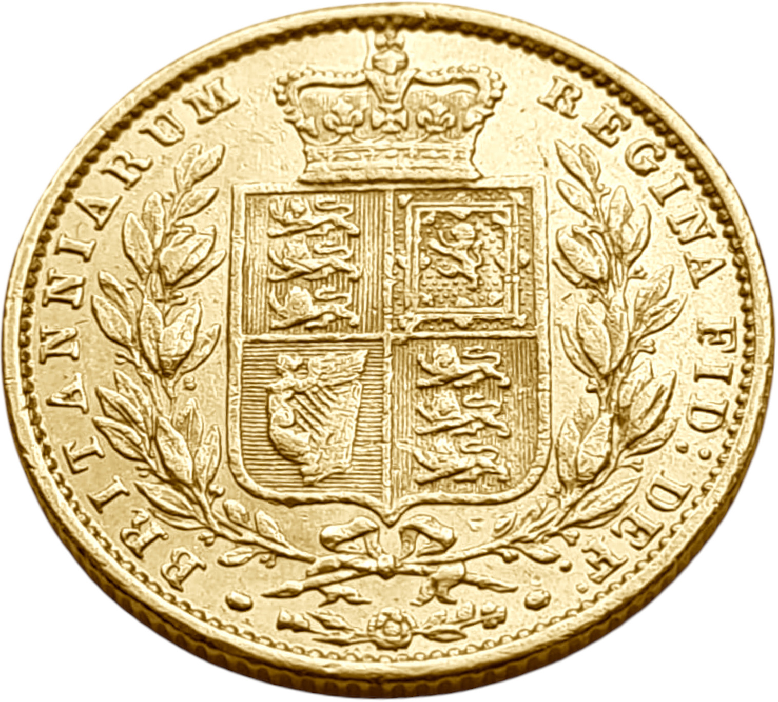 картинка Великобритания. 1 Соверен 1853 г. Золото. 7.99 г*0.9167 0.2355 oz. от магазина Одежда+