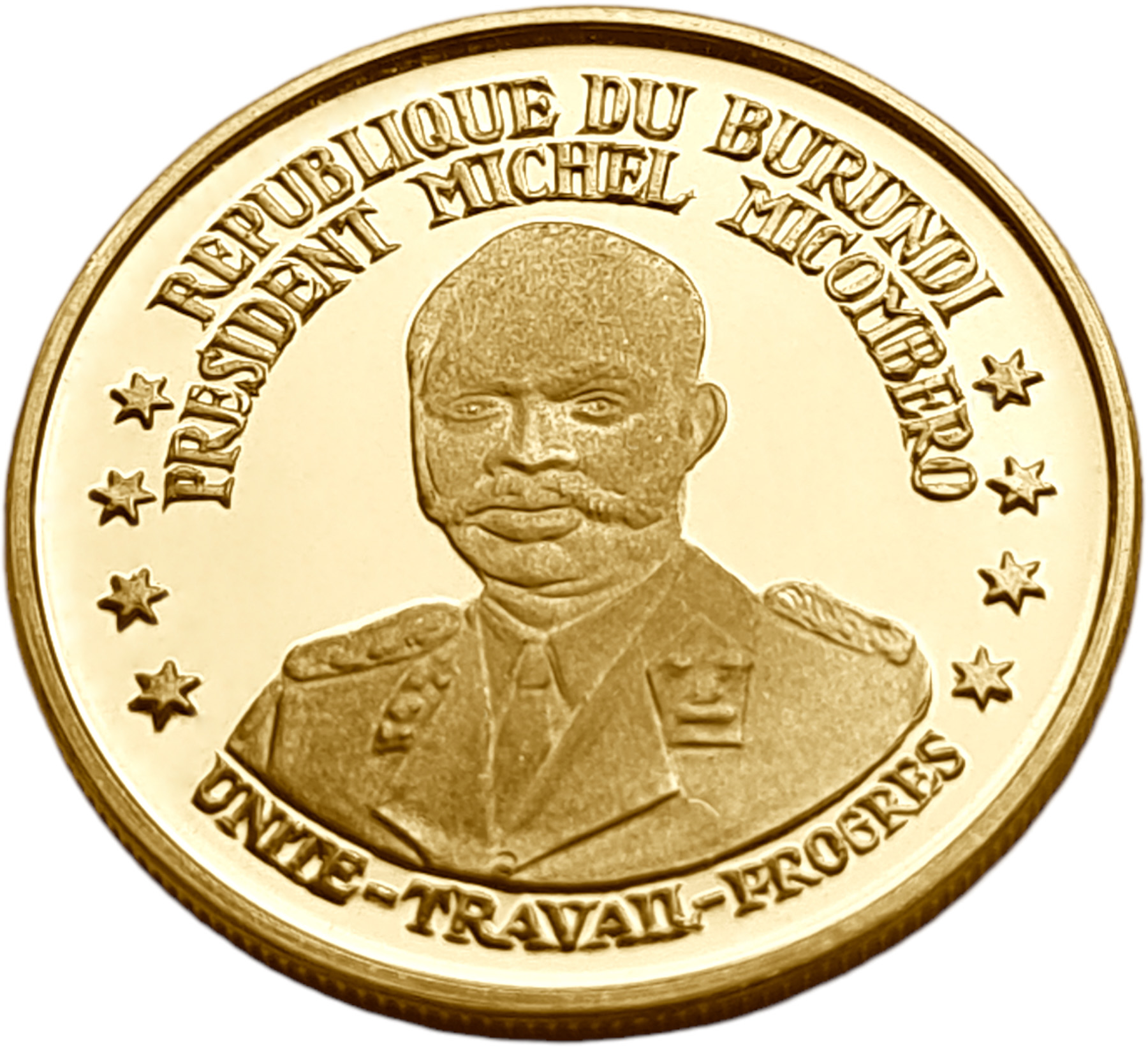 картинка Бурунди. 25 Франков 1967 г. Золото. 8.0 г*0.900 0.2315 oz. от магазина Одежда+