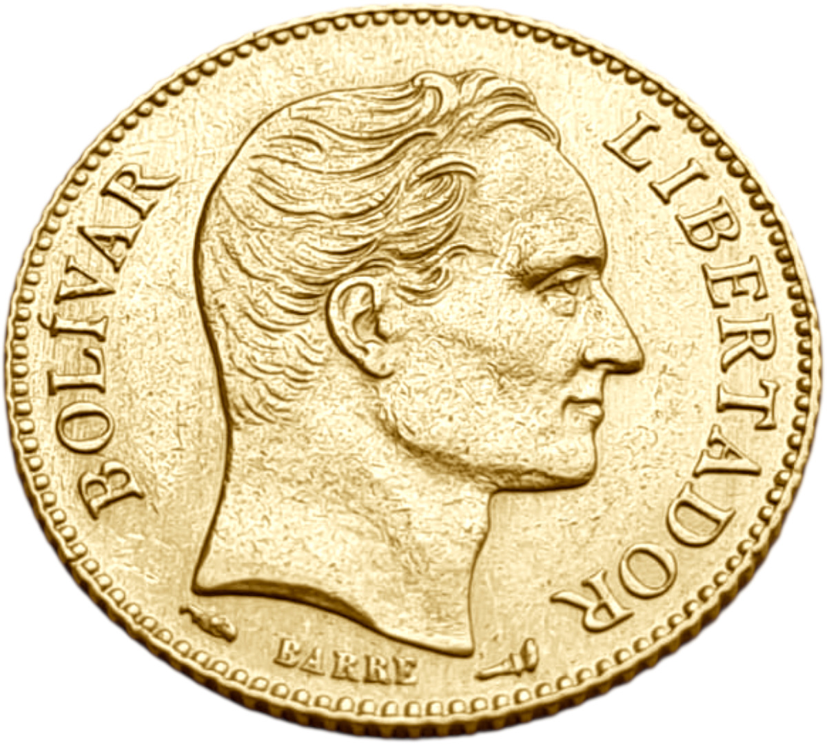 картинка Венесуэла. 20 Боливаров 1910 г. Золото. 6.4516 г*0.900 0.1866 oz. от магазина Одежда+