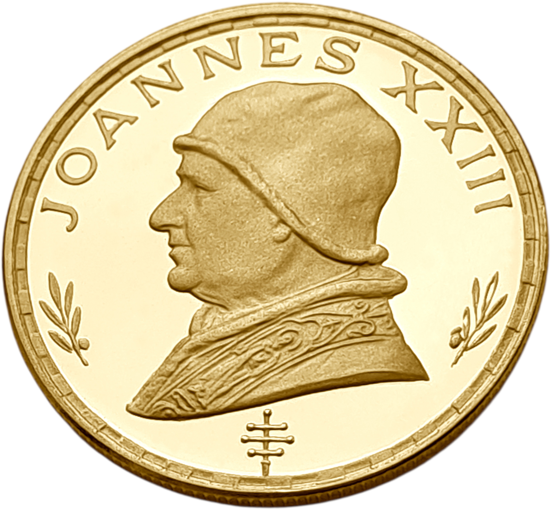 картинка Экваториальная Гвинея. 500 Песет 1970 г. Золото 7.05 г*0.900 0.204 oz. Папа Иоанн XXIII. от магазина Одежда+