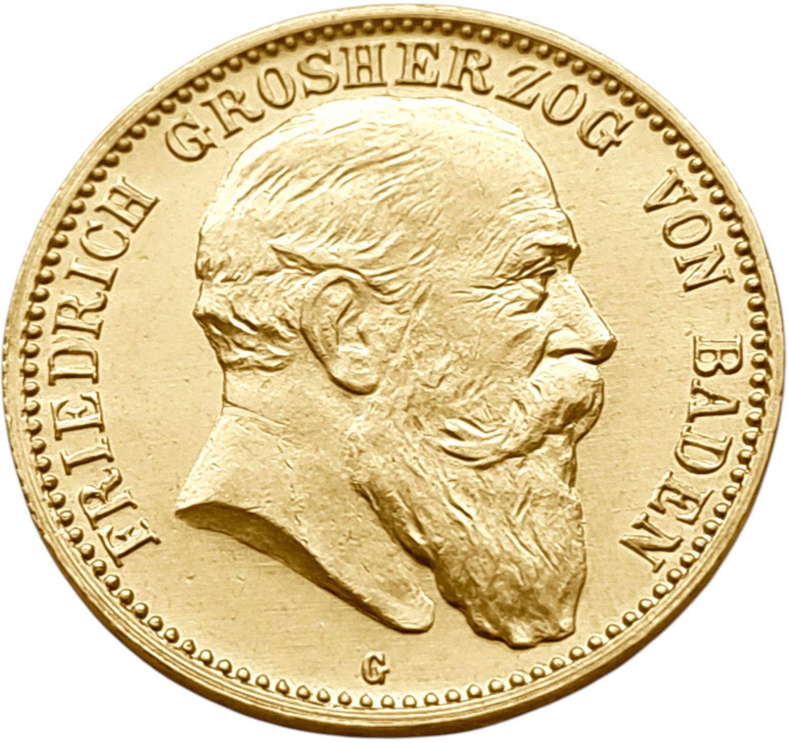 картинка Баден. 10 Марок 1907 г. Золото. 3.982 г*0.900 0.1152 oz. от магазина Одежда+