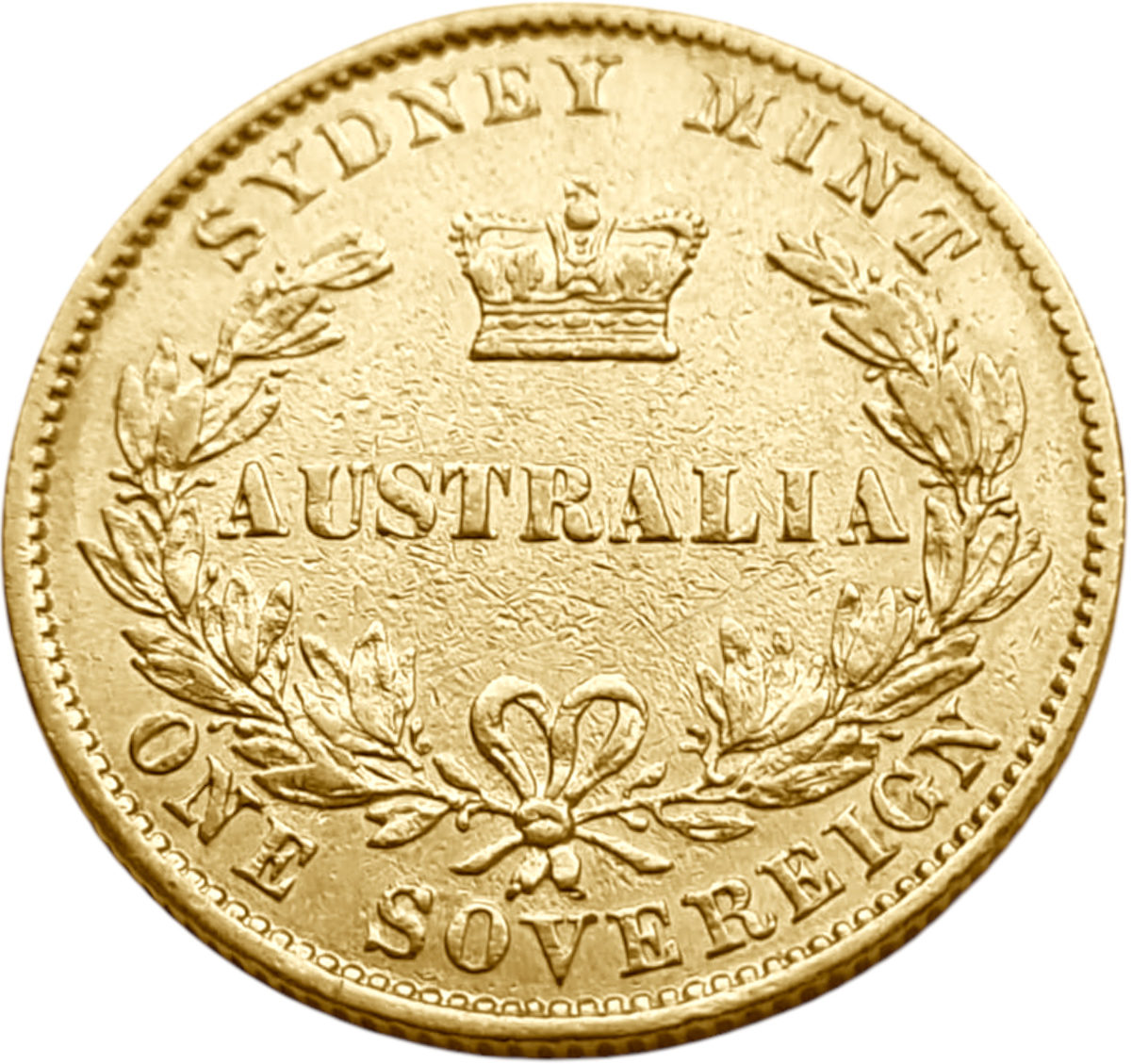 картинка Австралия. 1 Соверен 1870 г. Золото. 7.9811 г*0.917 0.2353 oz. (S). от магазина Одежда+