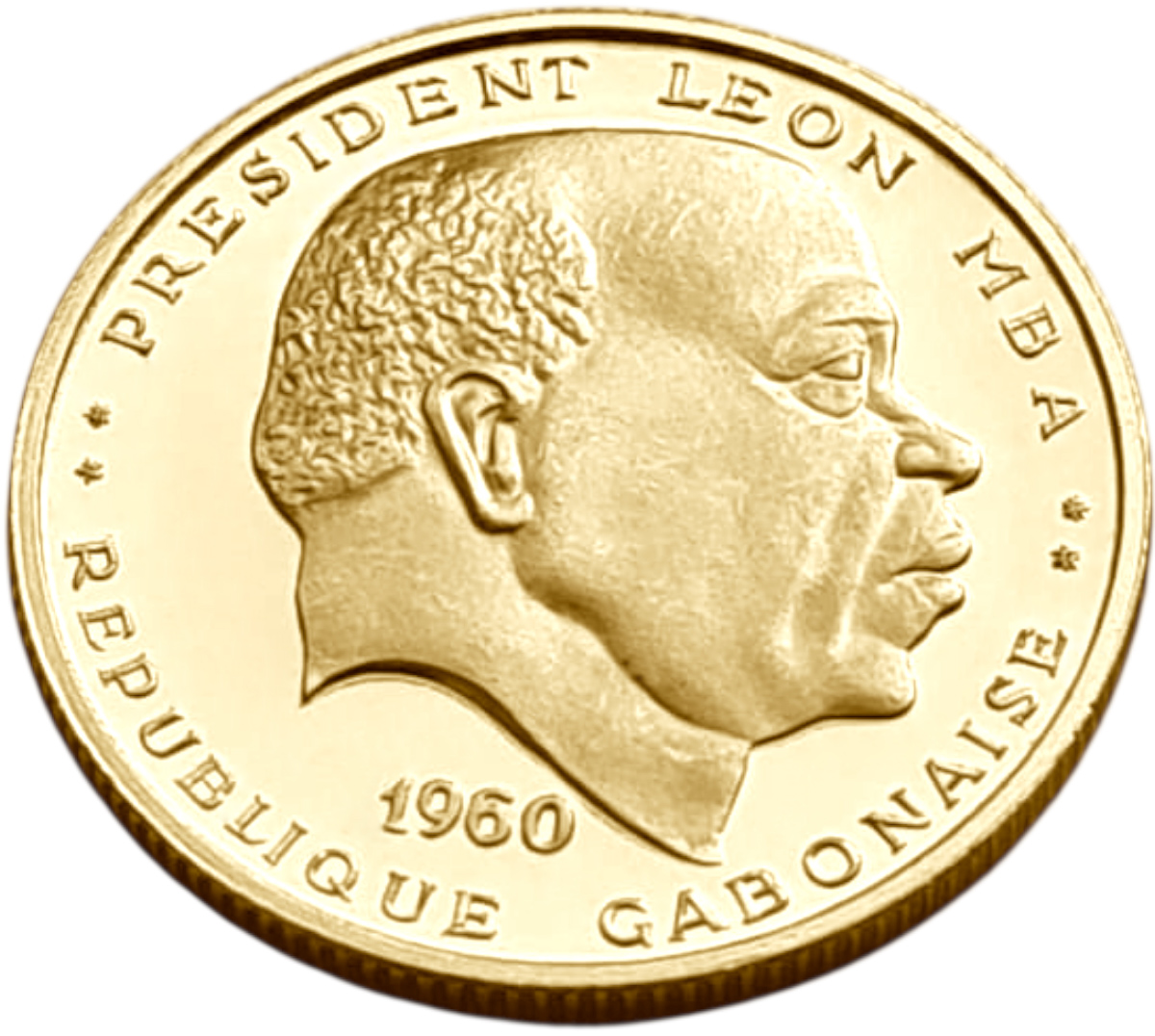 картинка Габон. 25 Франков 1960 г. Золото. 8.0 г*0.900 0.2315 oz. от магазина Одежда+
