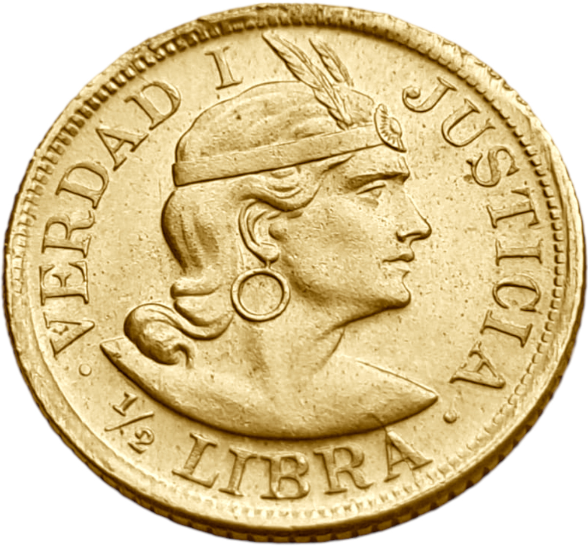 картинка Перу. 1/2 Либры 1966 г. Золото. 3.994 г*0.917 0.1178 oz. от магазина Одежда+