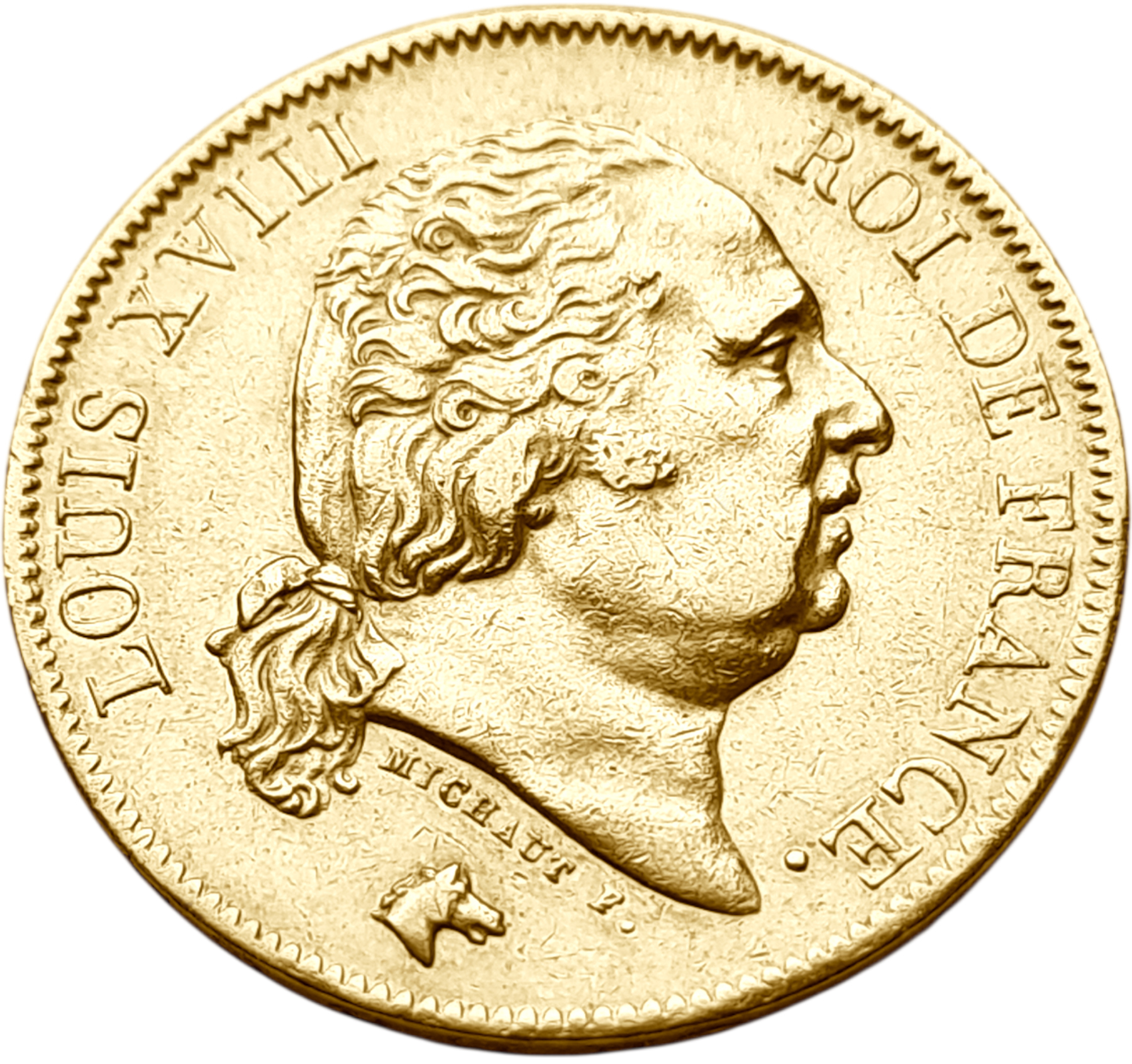 картинка Франция. 40 Франков 1817 г. Золото. 12.9039 г*0.900 0.3734 oz. от магазина Одежда+