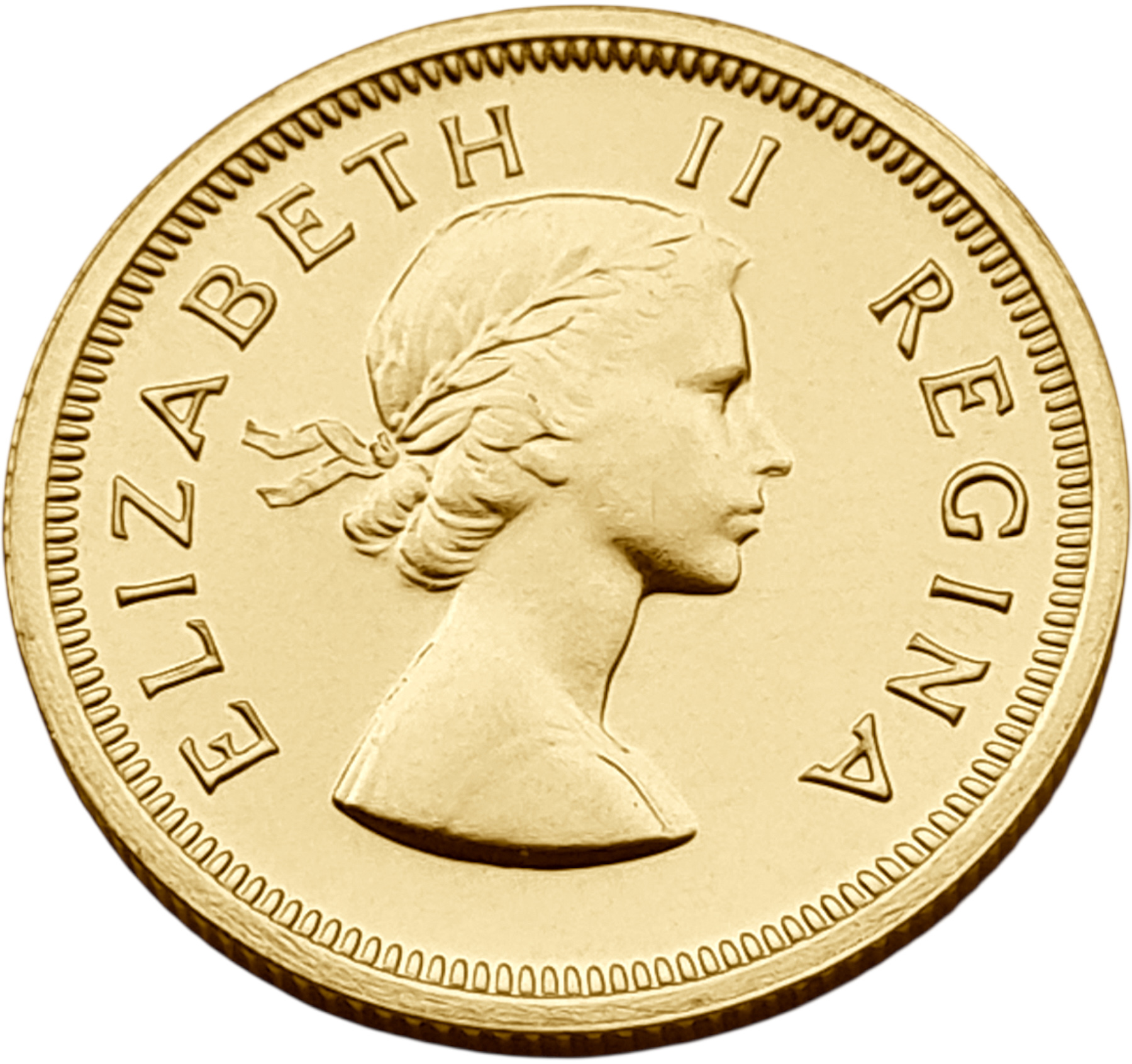 картинка ЮАР. 1 Фунт 1954 г. Золото. 7.99 г*0.917 0.2355 oz. от магазина Одежда+