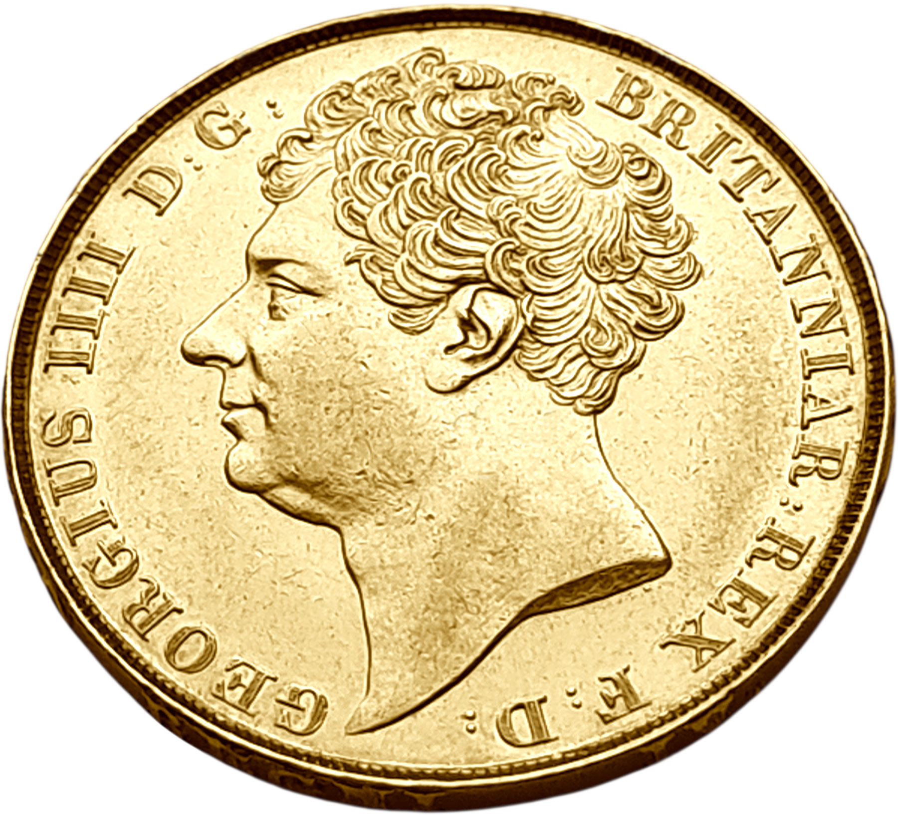 картинка Великобритания. 2 Фунта 1823 г. Золото. 15.9761 г*0.917 0.471 oz. СЛАБ CPRC MS 60! от магазина Одежда+