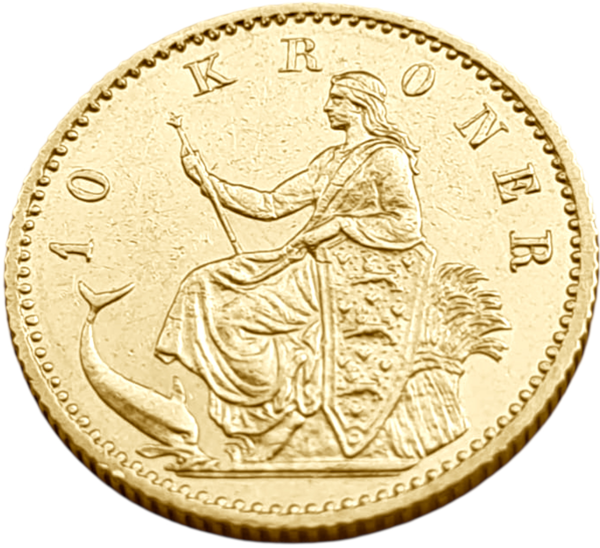 картинка Дания. 10 Крон 1898 г. Золото. 4.4803 г*0.900 0.1296 oz. от магазина Одежда+