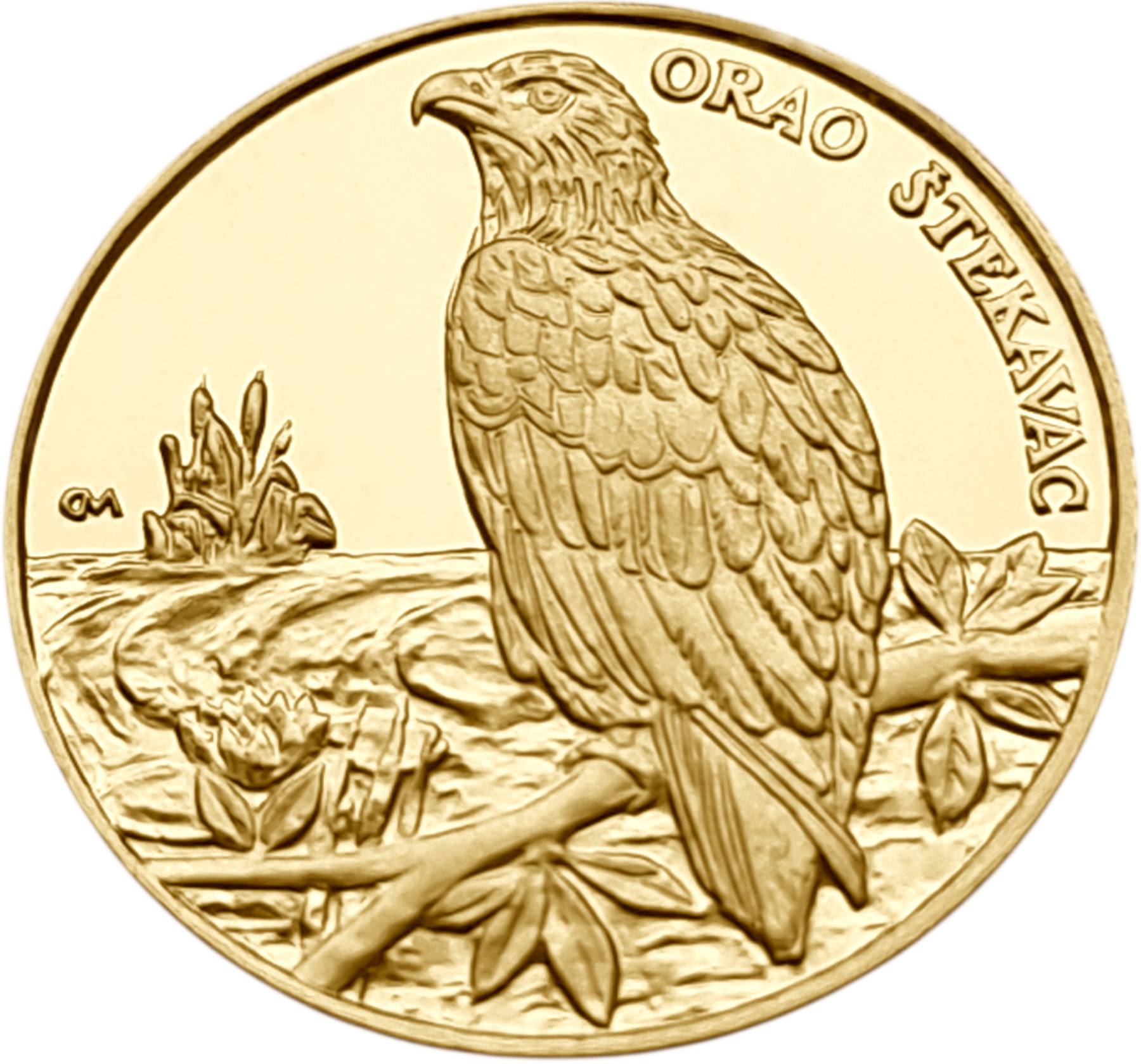 картинка Хорватия. 500 Куна 1997 г. Золото. 3.5 г*0.986 0.1109 oz. Орлан-белохвост! Пруф! Тираж 1000 ЭКЗ! от магазина Одежда+