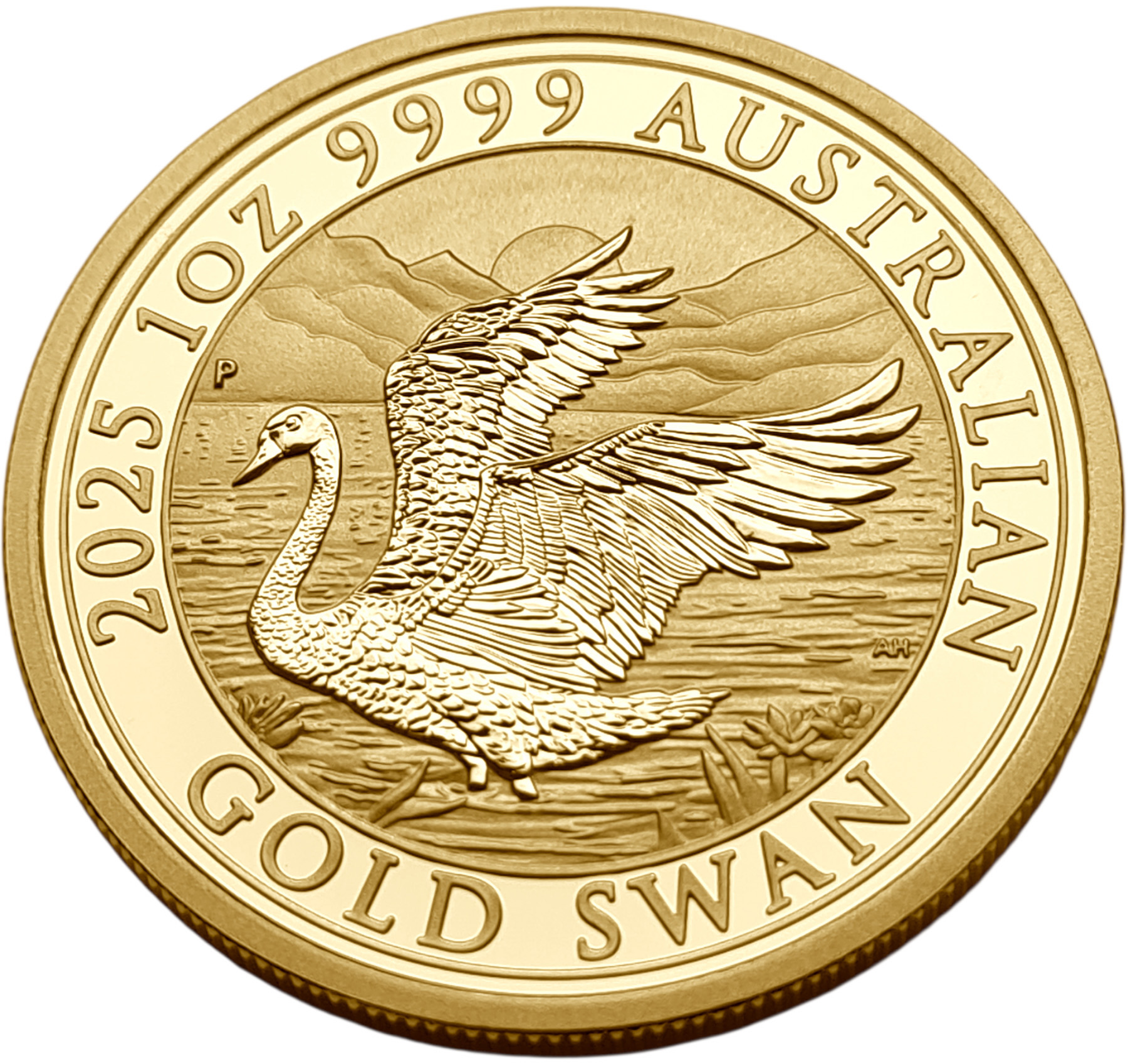 картинка Австралия. 100 Долларов 2025 г. Золото. 31.11 г*0.9999 1.0 oz. Лебедь! от магазина Одежда+