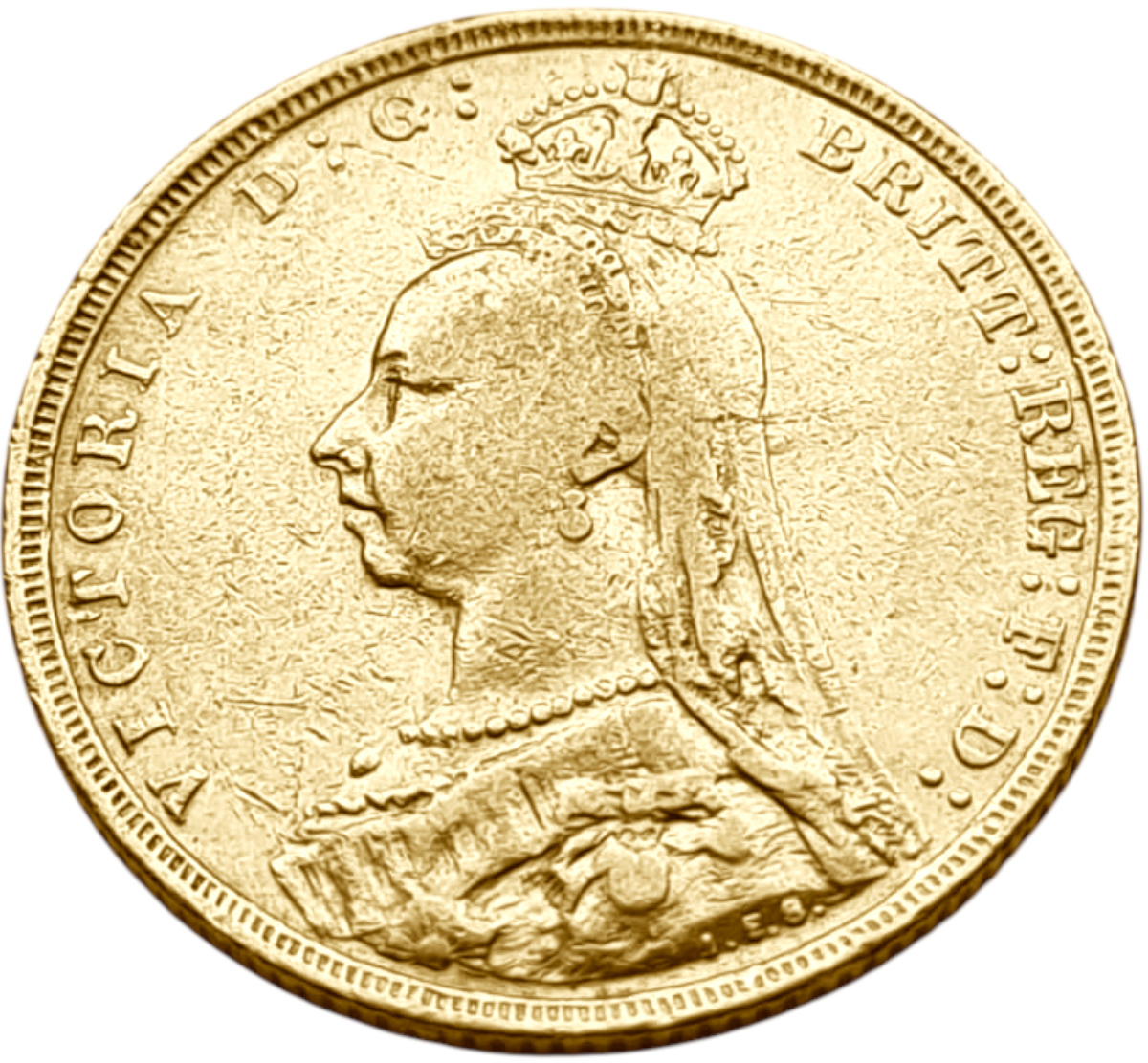 картинка Великобритания. 1 Соверен 1892 г. Золото. 7.99 г*0.9167 0.2355 oz. от магазина Одежда+