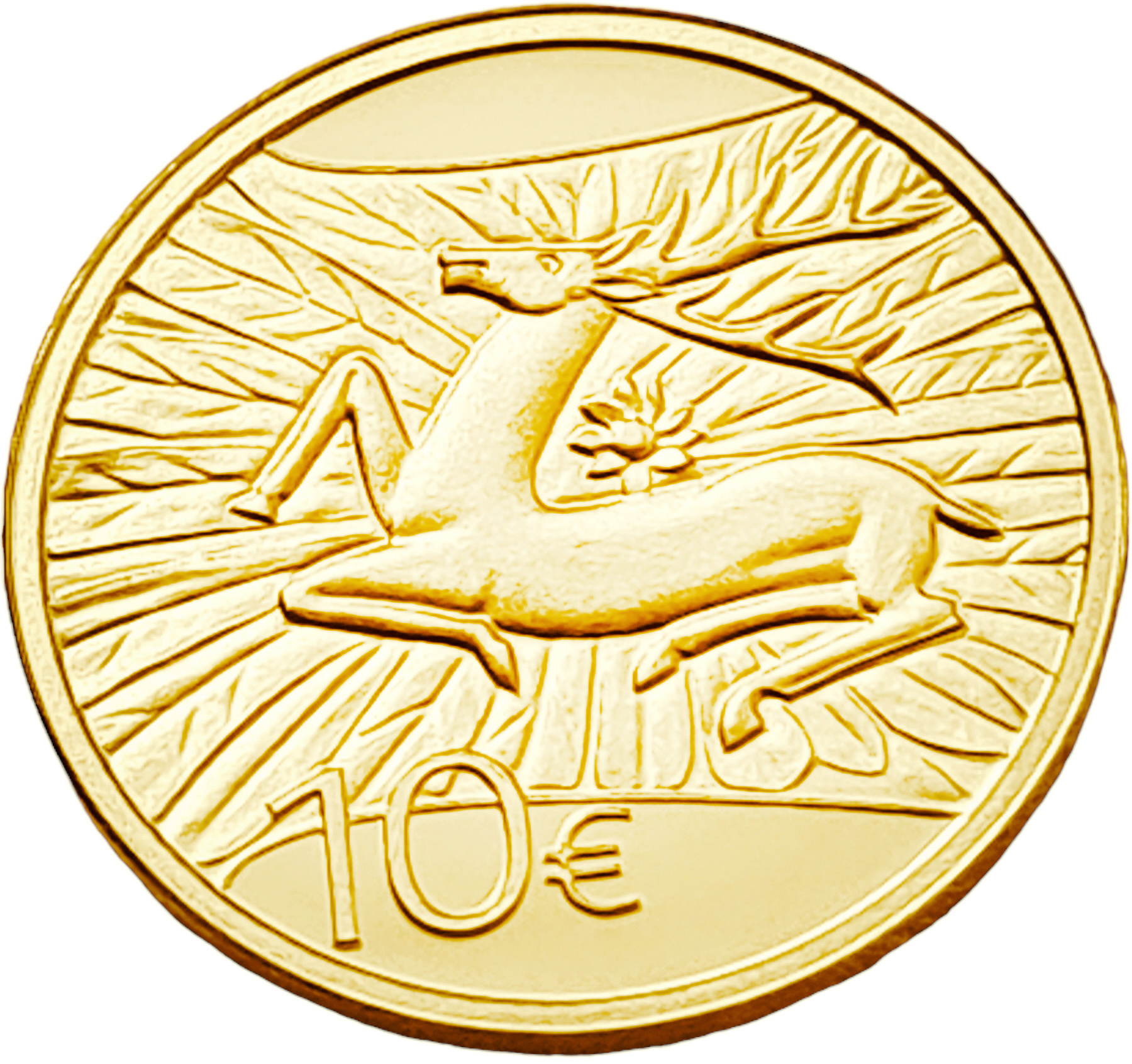 картинка Люксембург. 10 евро 2009г. Золото 3.11г*0.999 0.1 oz. Оригинальная Коробка и Сертификат! от магазина Одежда+