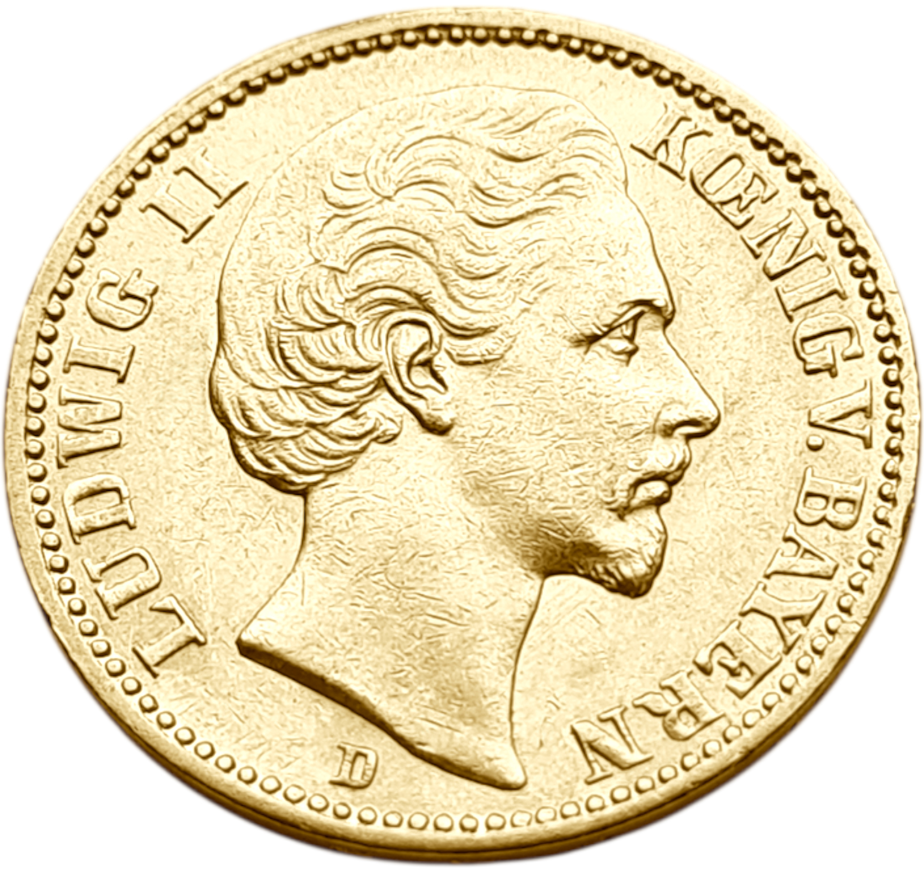 картинка Бавария. 20 Марок 1874 г. Золото. 7.965 г*0.900 0.2305 oz. от магазина Одежда+