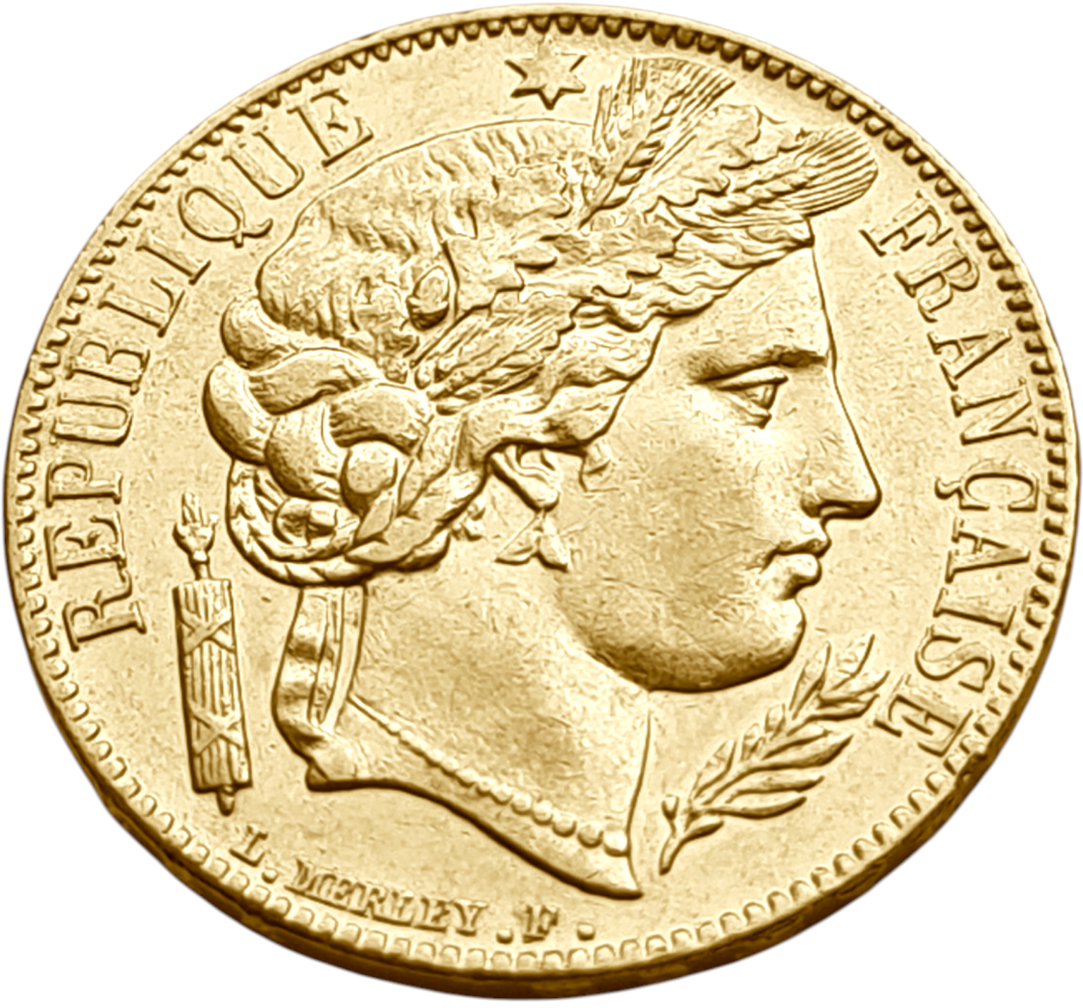картинка Франция. 20 Франков 1850 г. Золото. 6.45161 г*0.900 0.1867 oz. от магазина Одежда+