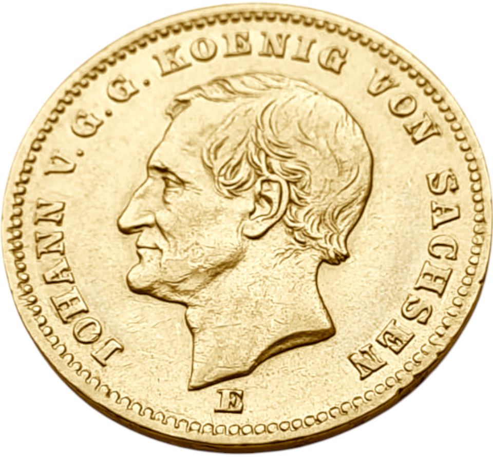 картинка Саксония. 20 Марок 1872 г. Золото. 7.965 г*0.900 0.2305 oz. от магазина Одежда+