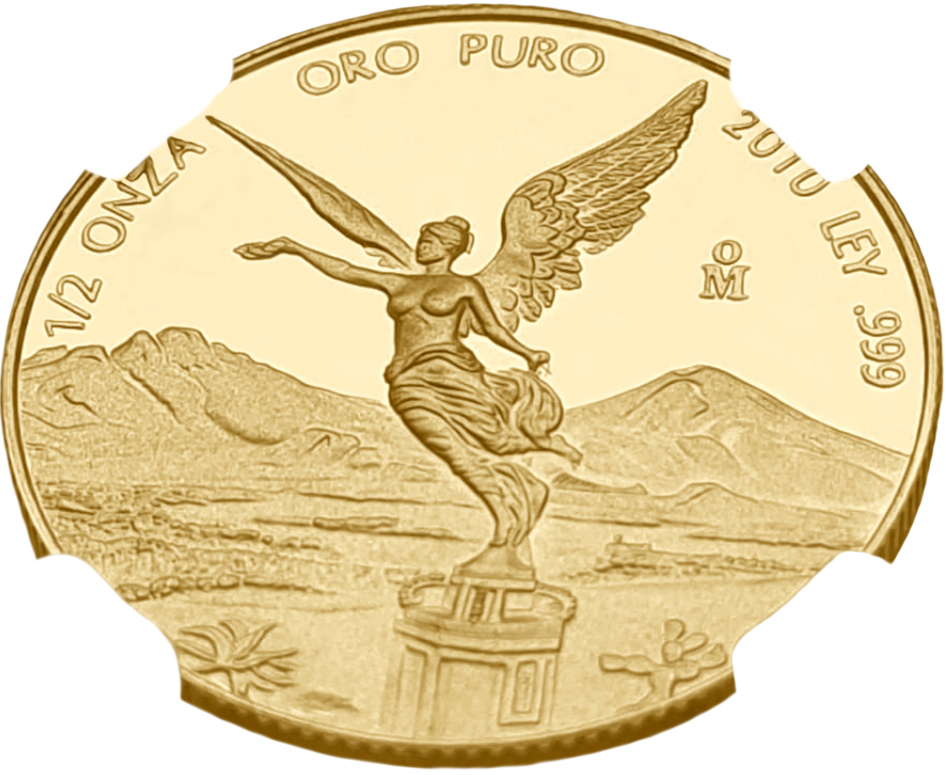 картинка Мексика. 1/2 Унции 2024 г. Золото. 15.5517 г*0.999 0.5 oz. Либертад! Пруф! от магазина Одежда+