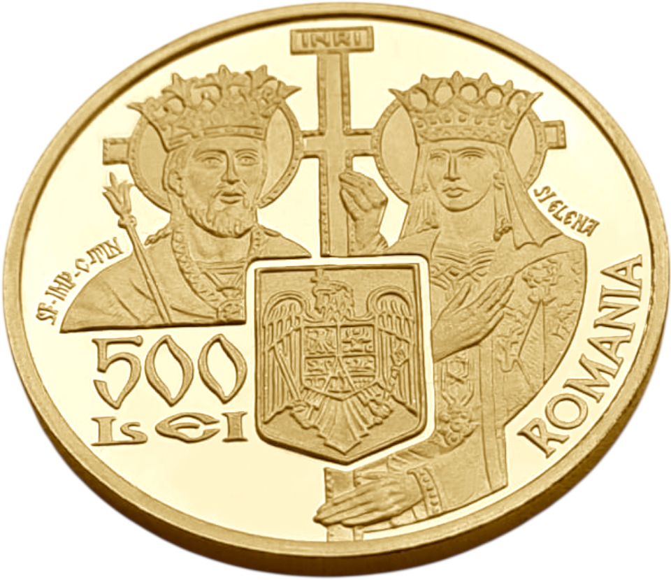 картинка Румыния. 500 Леев 2006 г. Золото. 31.103 г*0.999 1.0 oz. 350-летие  Патриаршего Собора! Тираж 250 Экз! от магазина Одежда+