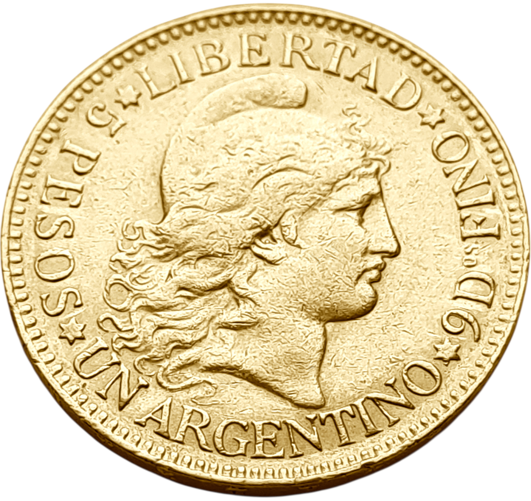 картинка Аргентина. 5 Песо 1888 г. Золото. 8.0645 г*0.900 0.2333 oz. от магазина Одежда+