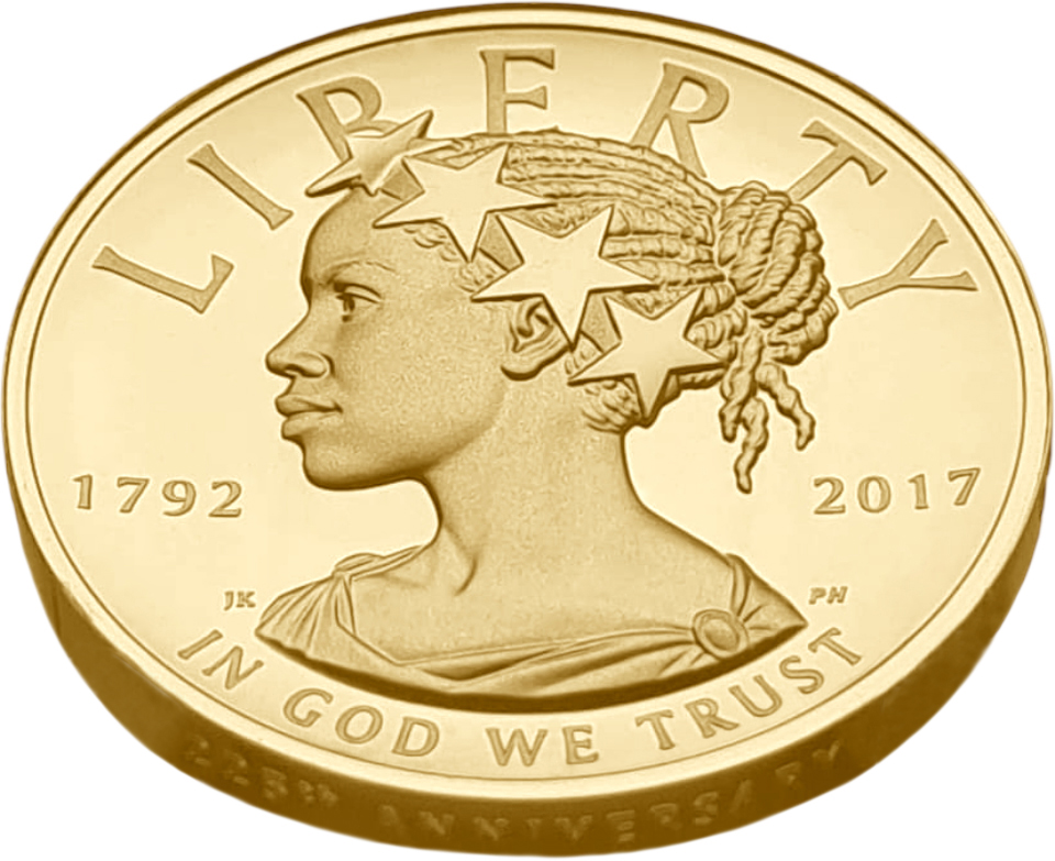 картинка США. 100 Долларов 2017 г. Золото 31.1г*0.9999 1.0 oz. Черная Свобода! Высокий Рельеф! СЛАБ NGC PF 70 ULTRA CAMEO! от магазина Одежда+