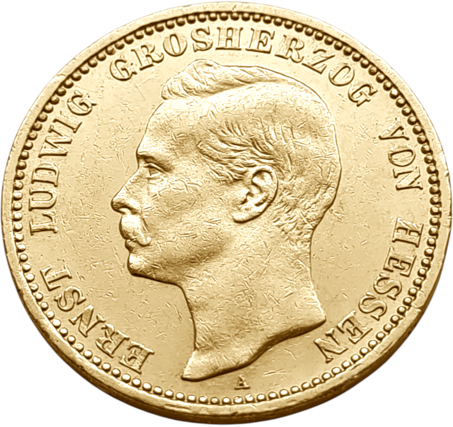 картинка Гессен. 20 Марок 1901 г. Золото. 7.965 г*0.900 0.2305 oz. от магазина Одежда+