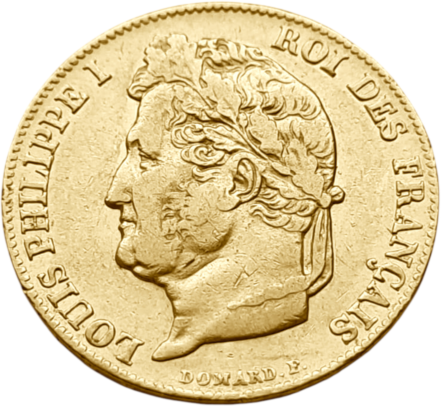 картинка Франция. 20 Франков 1839 г. Золото. 6.45161 г*0.900 0.1867 oz. от магазина Одежда+