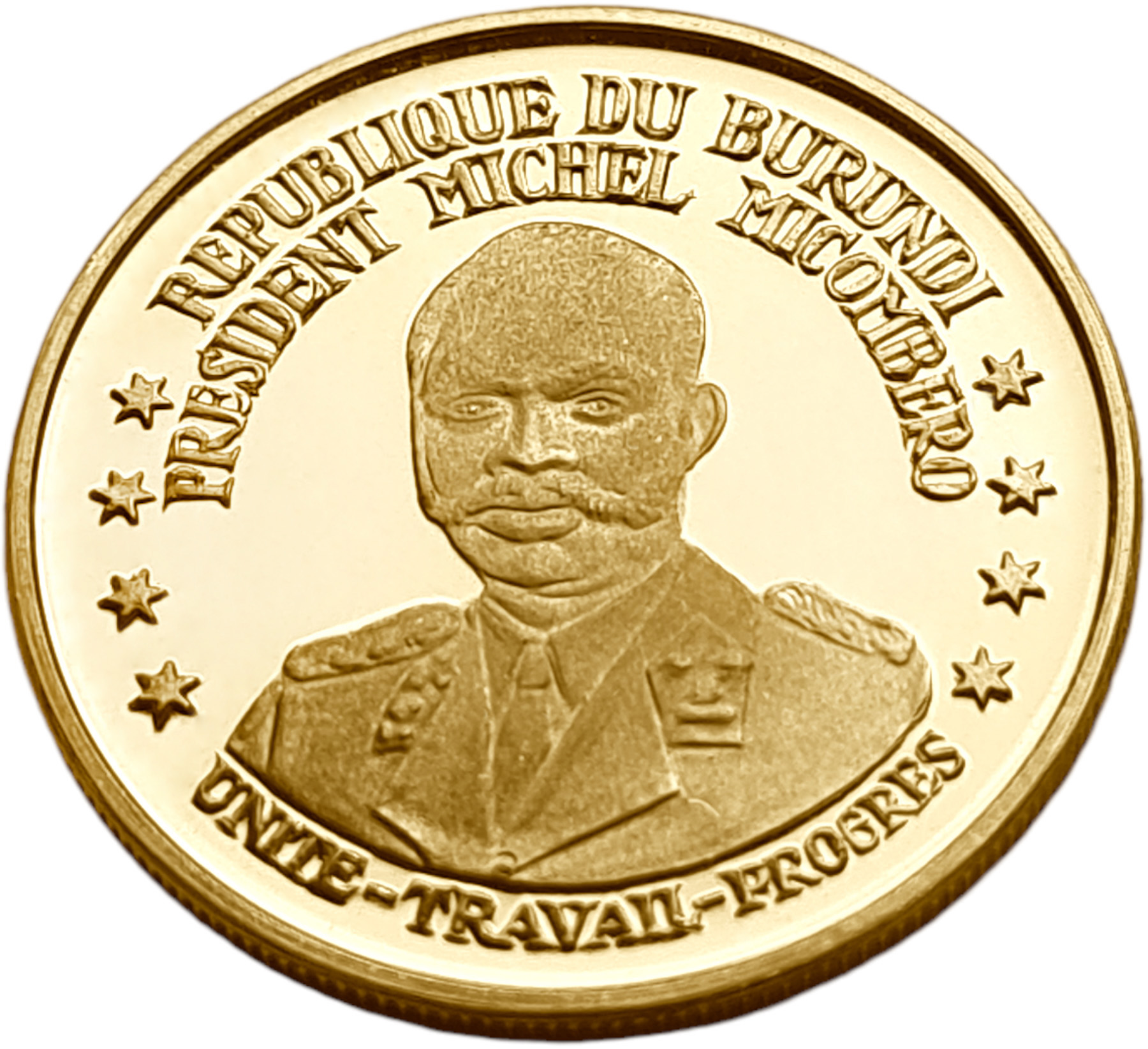 картинка Бурунди. 25 Франков 1967 г. Золото. 8.0 г*0.900 0.2315 oz. от магазина Одежда+