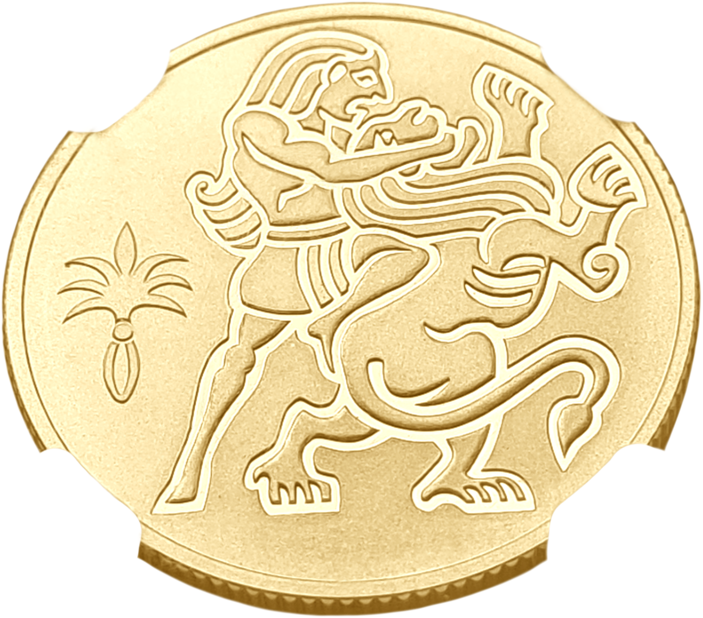 картинка Израиль. 10 Шекелей 2009 г. Золото. 16.96 г*0.917 0.5 oz. Самсон и Лев! СЛАБ NGC PF 69 ULTRA CAMEO! от магазина Одежда+