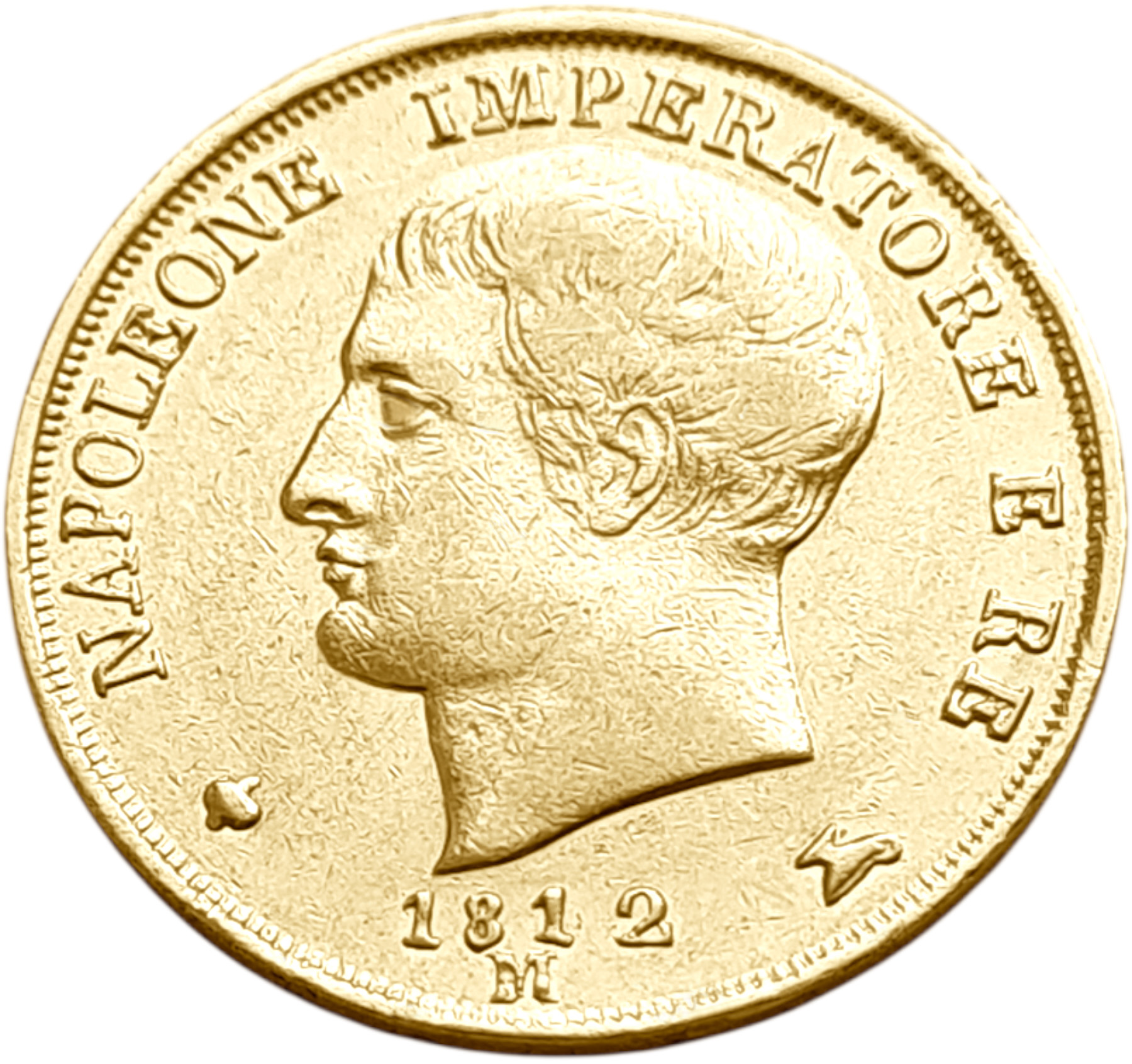 картинка Наполеоновское Королевство Италии. 20 Лир 1812 г. Золото. 6.451 г*0.900 0.1867 oz. от магазина Одежда+