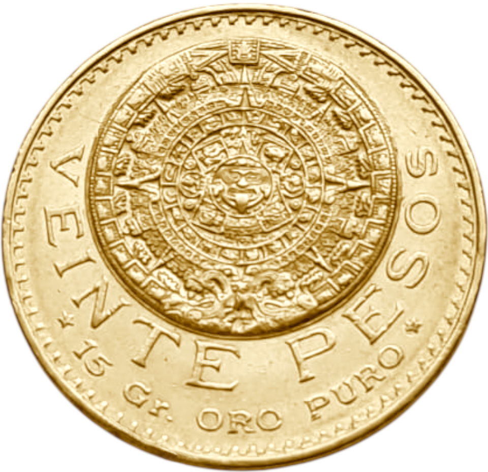 картинка Мексика. 20 Песо 1919 г. Золото. 16.6666 г*0.900 0.4822 oz. от магазина Одежда+