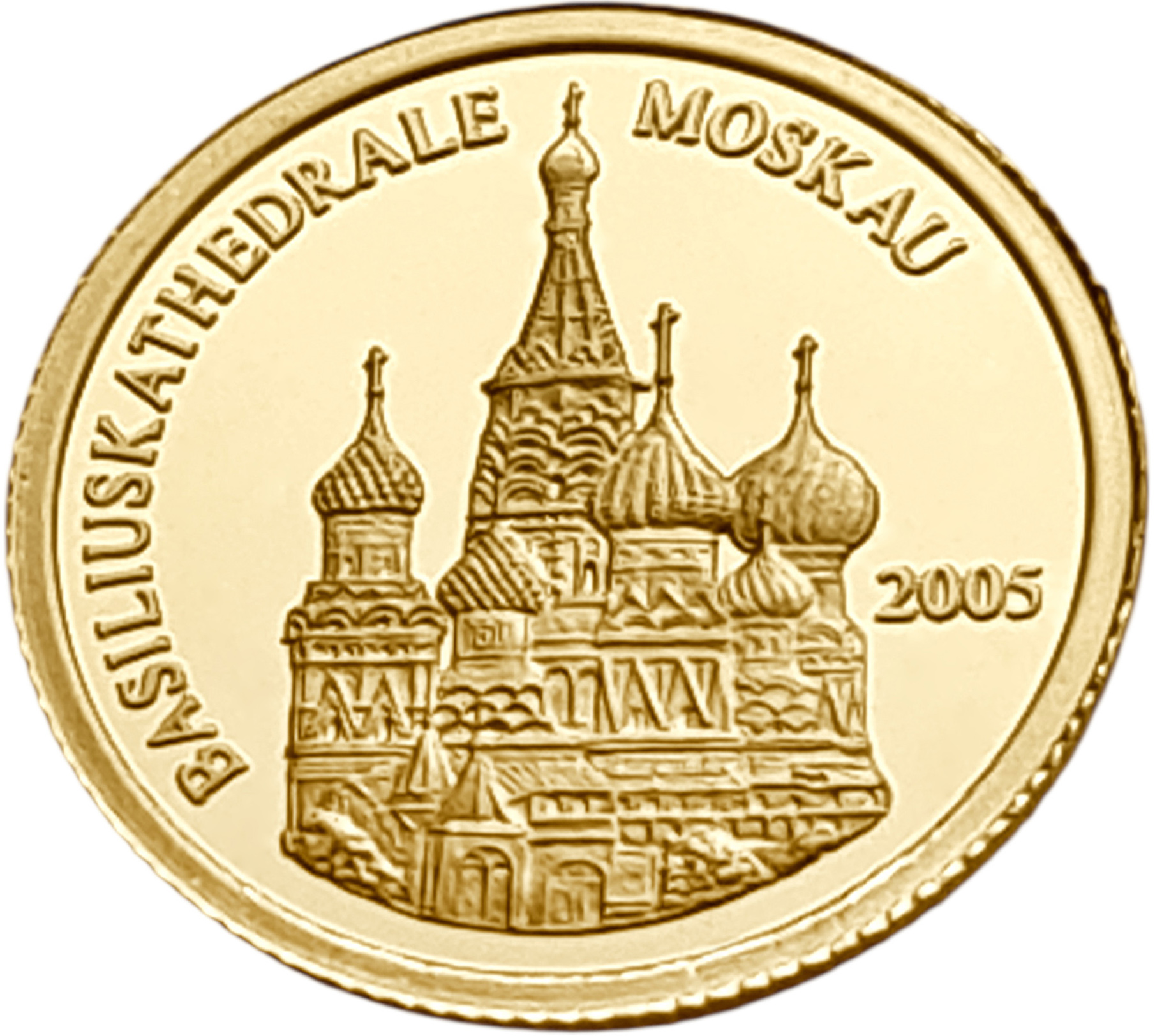 картинка Того. 1500 Франков 2005 г. Золото. 1.24 г*0.9999 0.04 oz. Храм Василия Блаженного! Пруф! от магазина Одежда+
