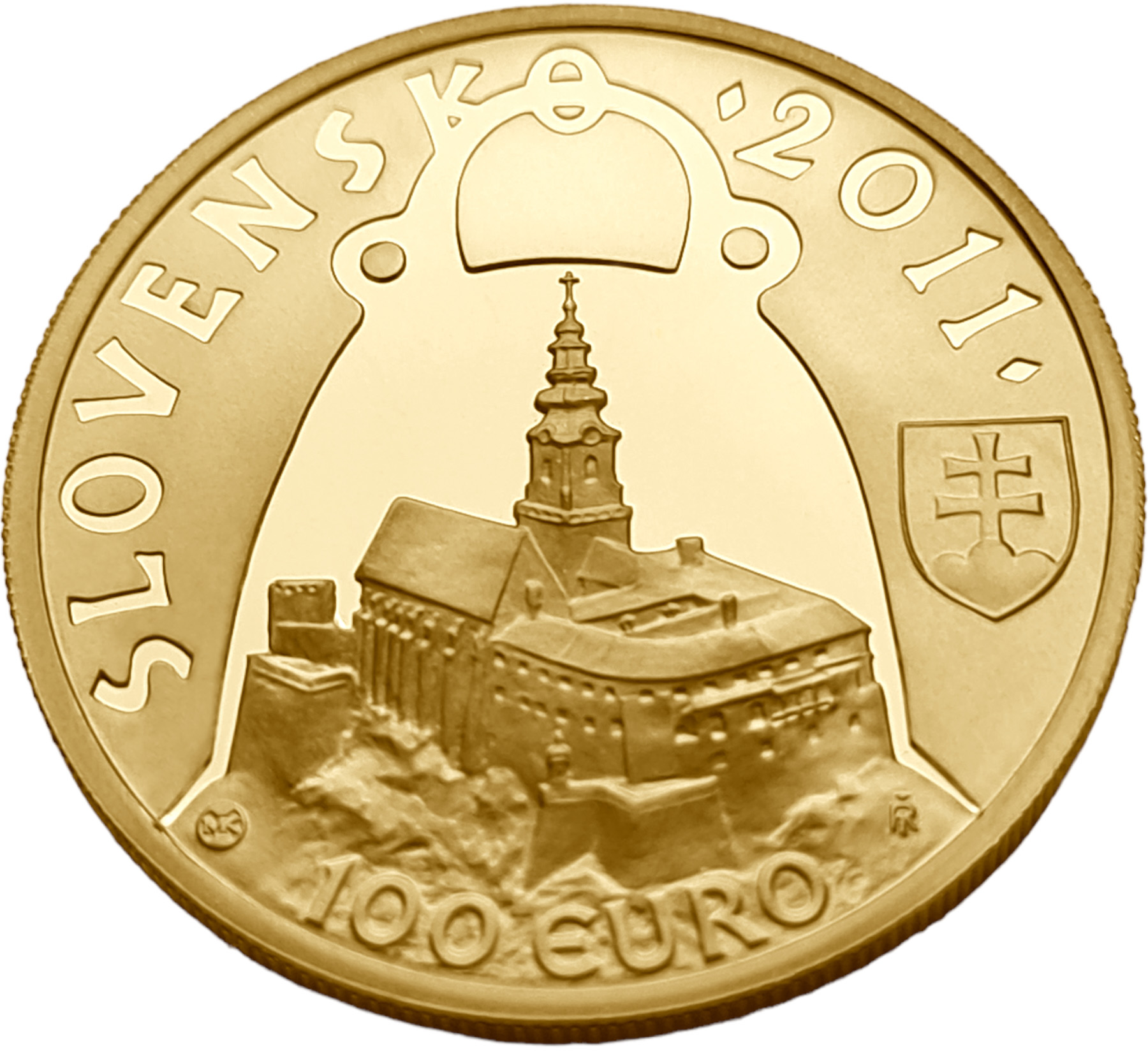 картинка Словакия. 100 евро 2011г. Золото 9.5г*0.900 0.2749 oz. Князь Прибина! от магазина Одежда+