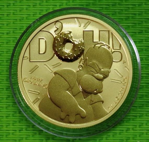 картинка 100 долларов 2020 год Тувалу. Гомер Симпсон. от магазина Одежда+