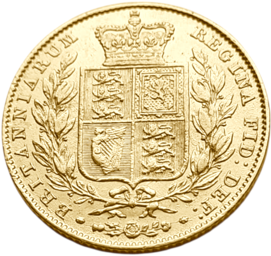 картинка Великобритания. 1 Соверен 1847 г. Золото. 7.99 г*0.9167 0.2355 oz. от магазина Одежда+